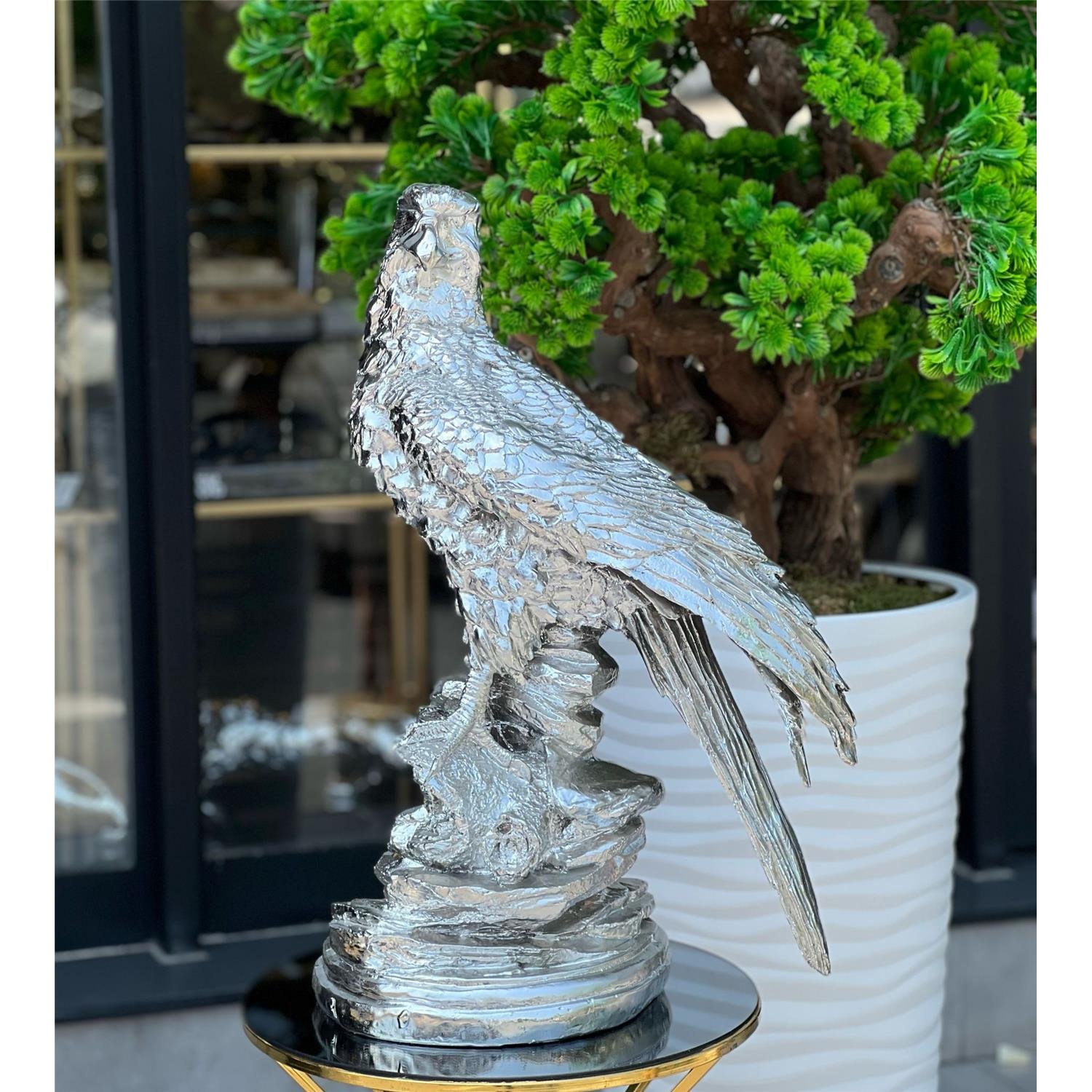 KAPLAMALI TAŞ ÜSTÜ KARTAL GÜMÜŞ