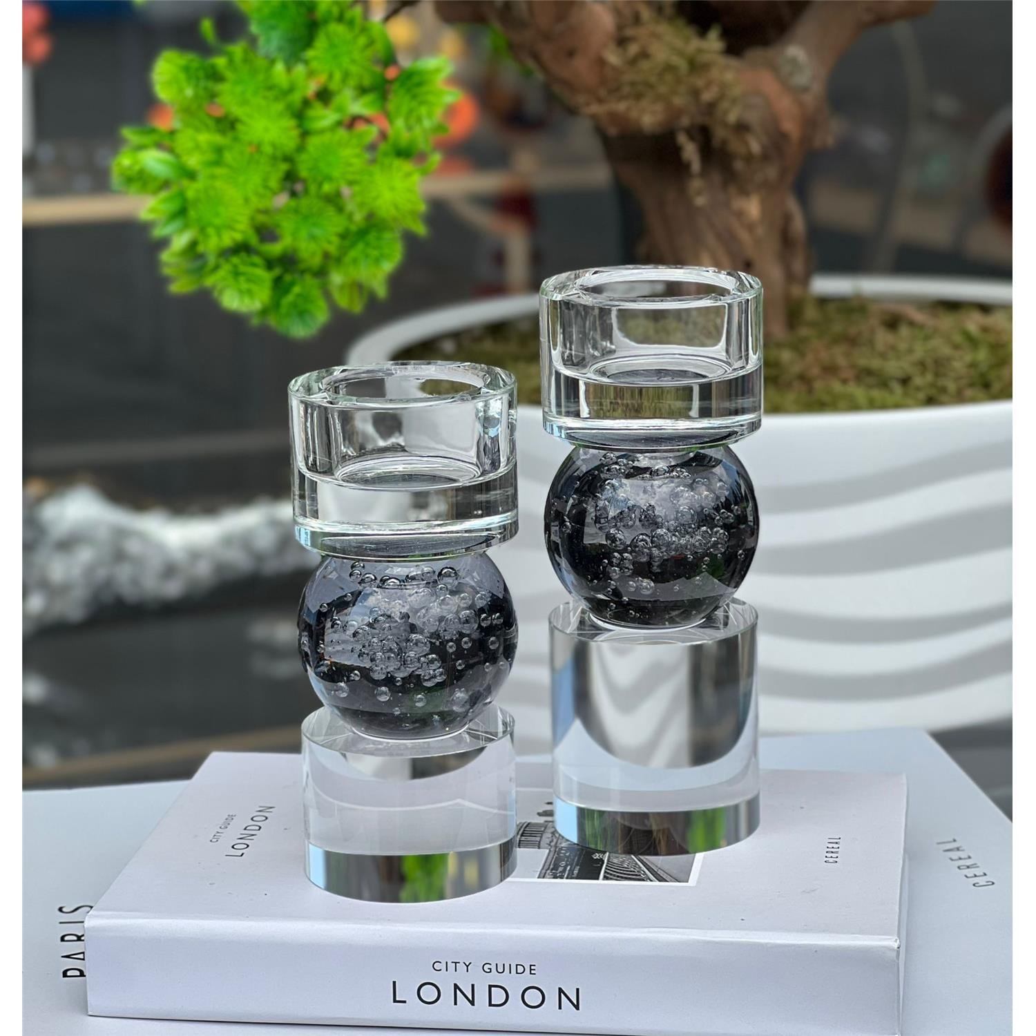 SİLİNDİR KABARCIK MODERN ŞAMDAN FÜME