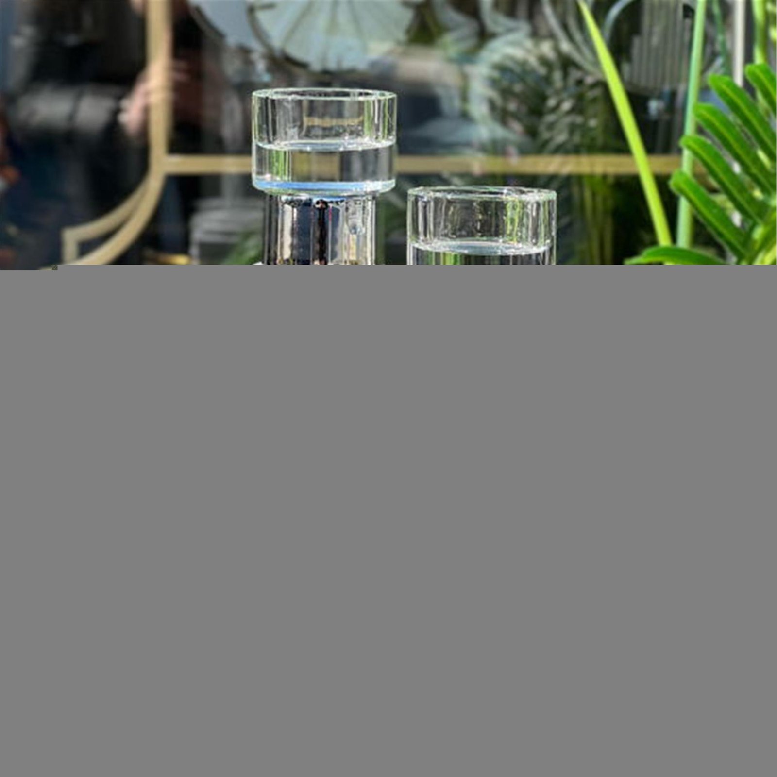 SİLİNDİR KATLI MODERN ŞAMDAN GÜMÜŞ