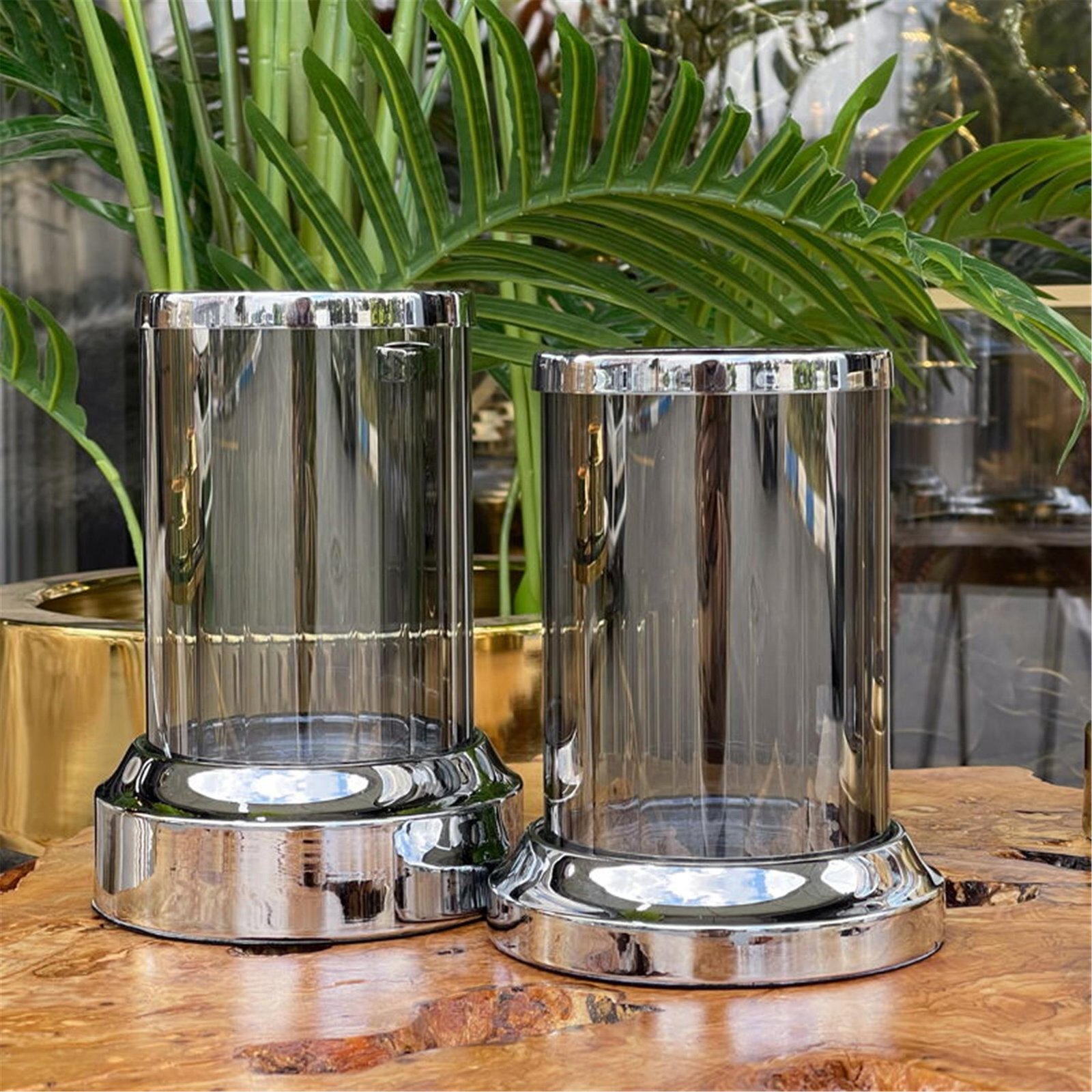 2 Lİ BORU CAM MUMLUK GÜMÜŞ