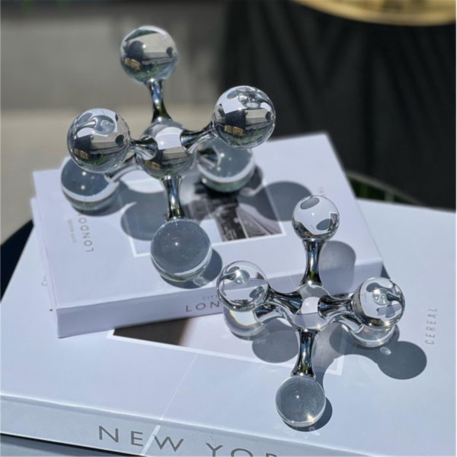 MİNİ MOLEKÜL SET KRİSTAL GÜMÜŞ 2 Lİ