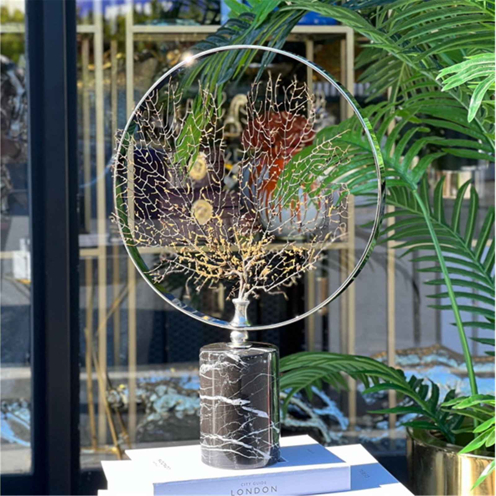 DOĞAL MERCANLI BÜYÜK AKSESUAR GÜMÜŞ