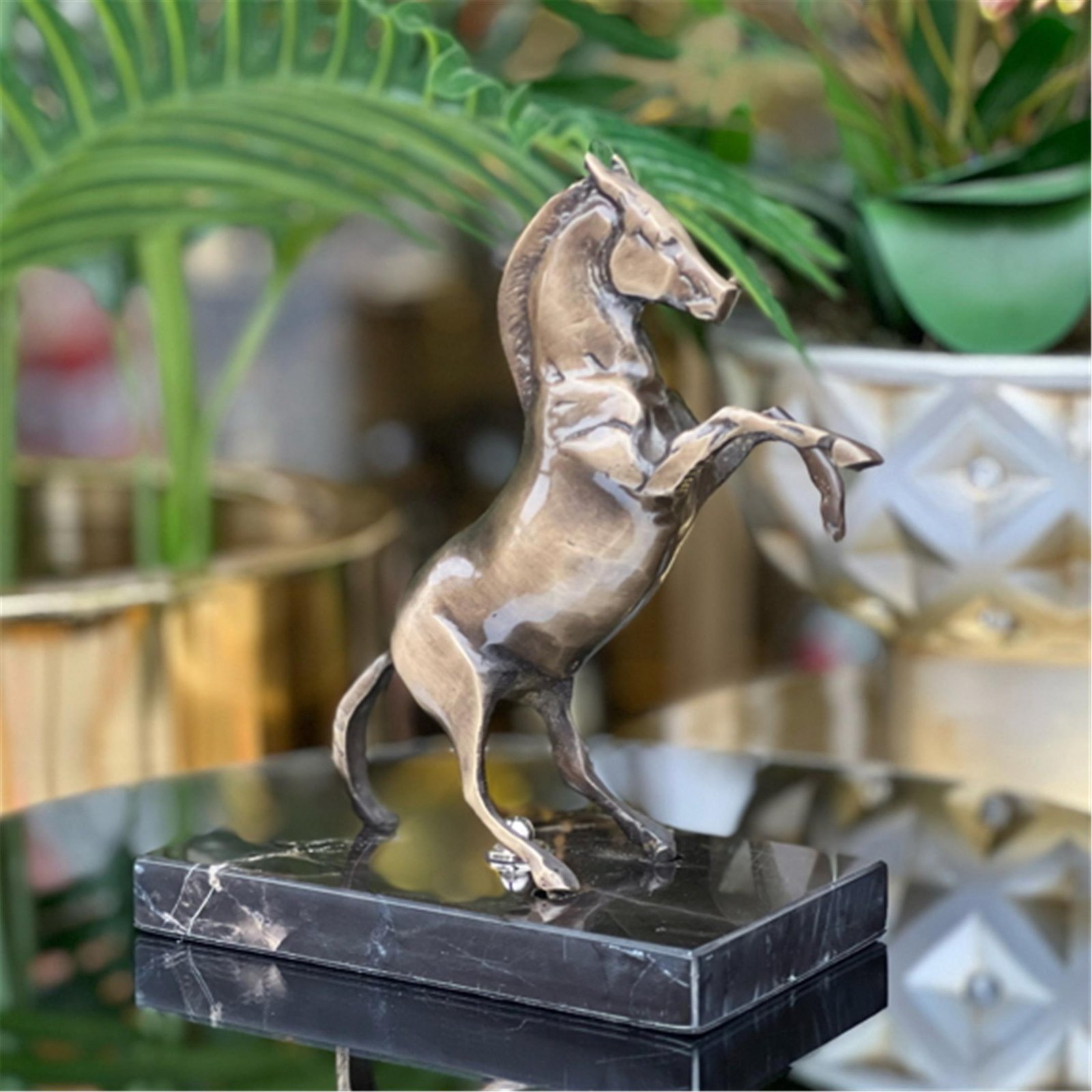 PİRİNÇ MERMER KAİDE AT ESKİTME