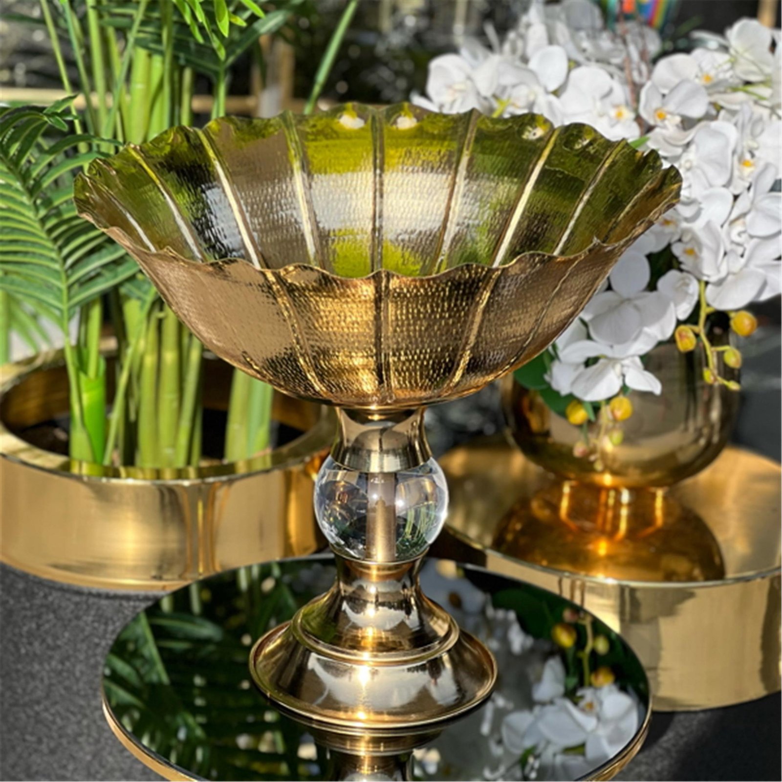 42X40CM KOMPLE PİRİNÇ MEYVELİK ALTIN