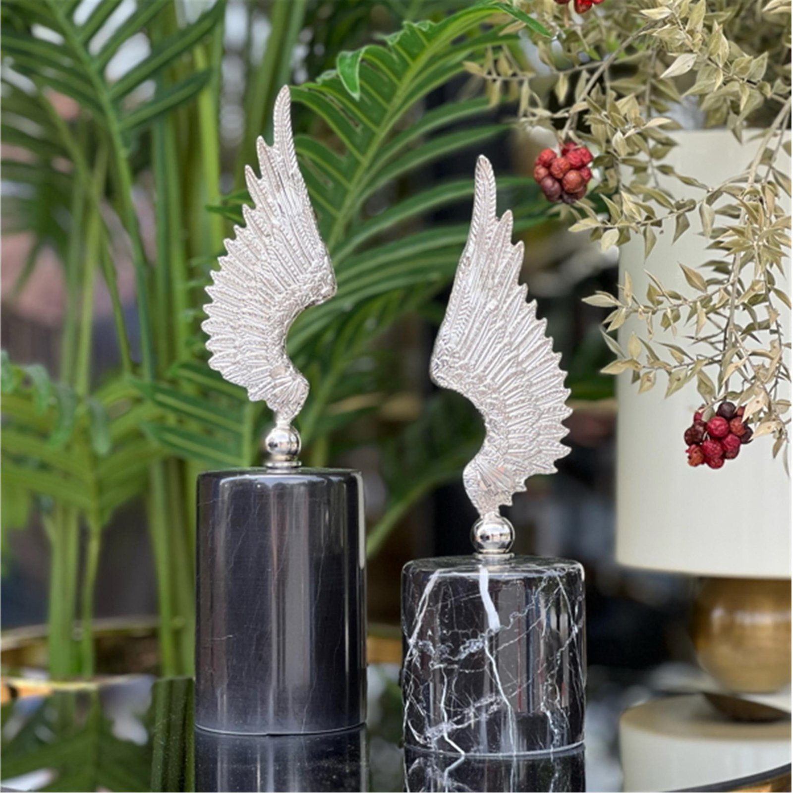 2 Lİ ZARİF MELEK KANADI GÜMÜŞ