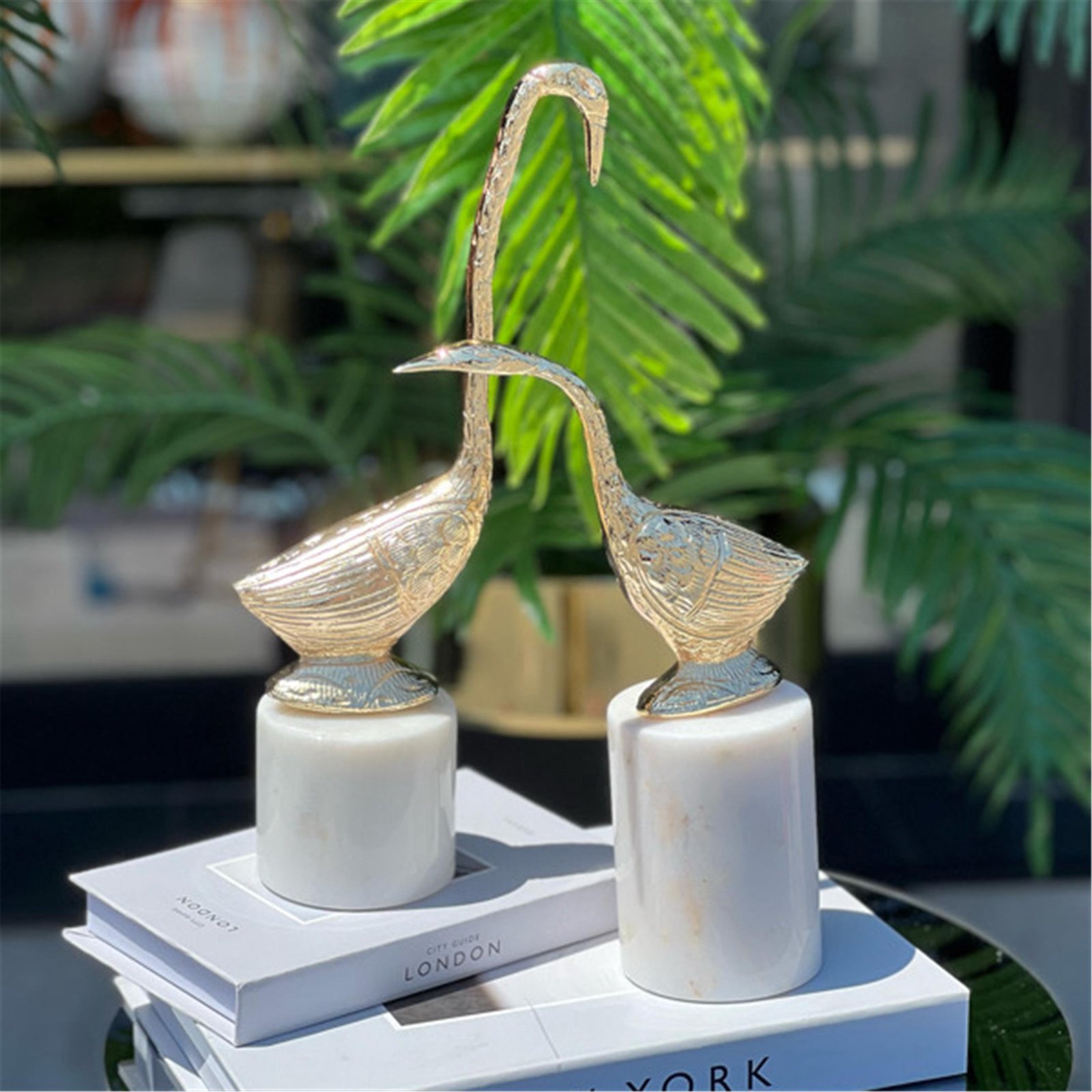 2 Lİ KUĞU DEKOR ALTIN