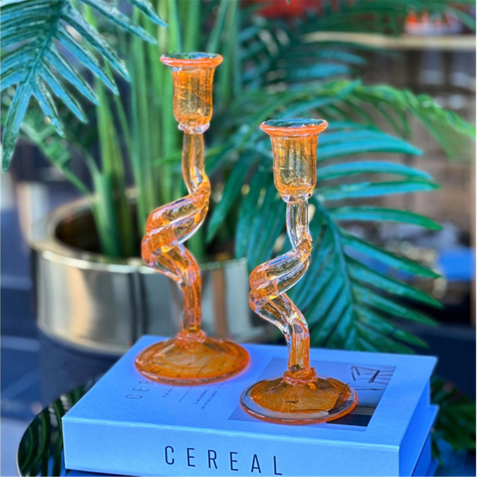 23 CM KIRIK MUM CAM AKSESUAR TURUNCU