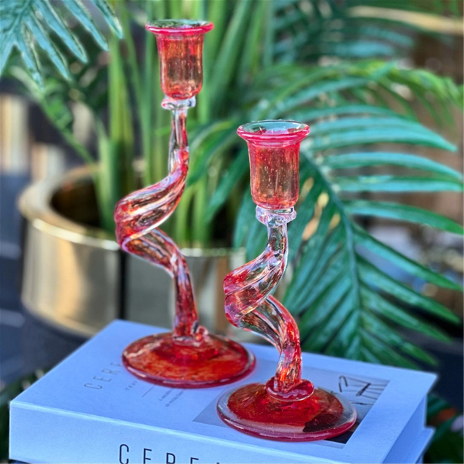 27 CM KIRIK MUM CAM AKSESUAR KIRMIZI