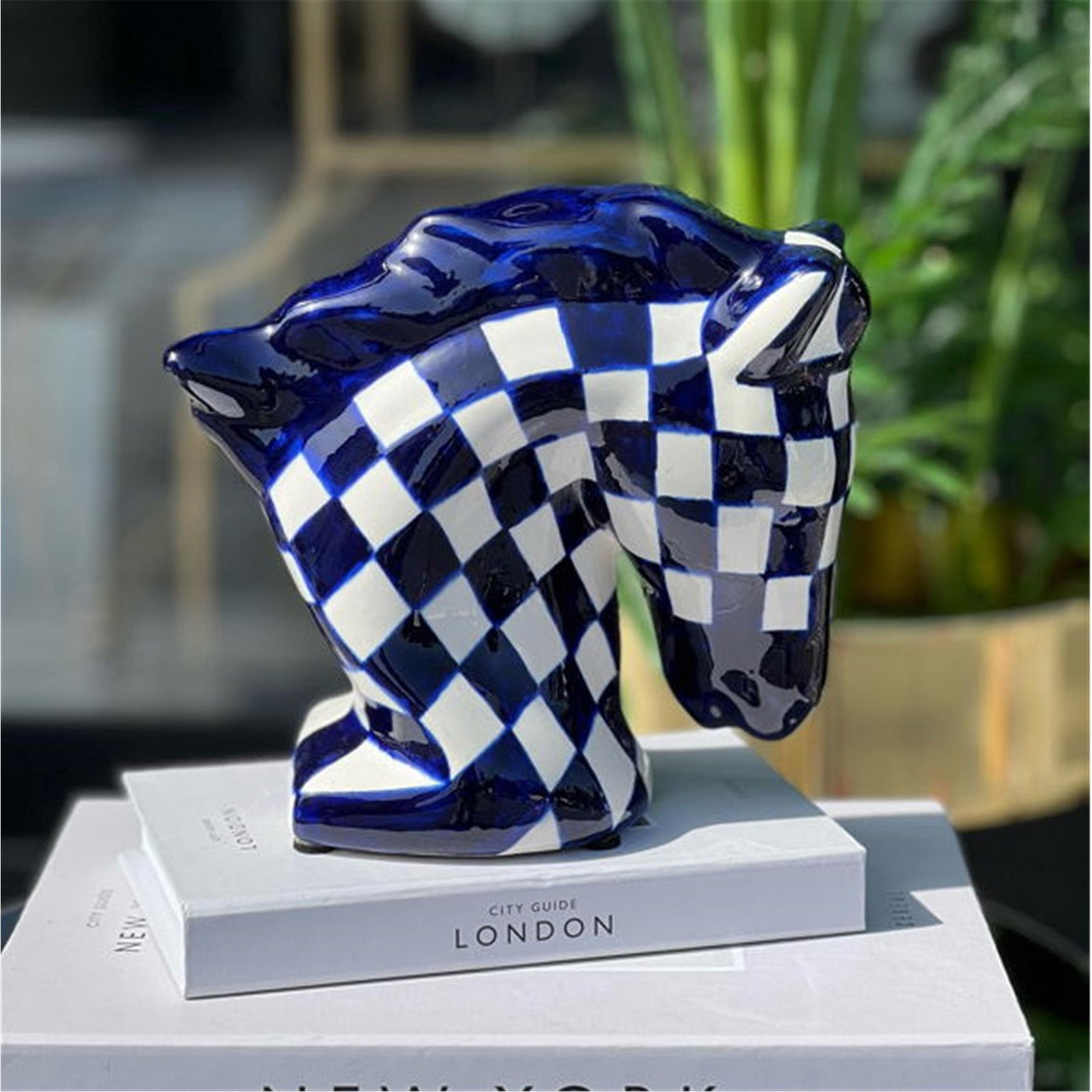 SERAMİK DAMALI AT LACİVERT