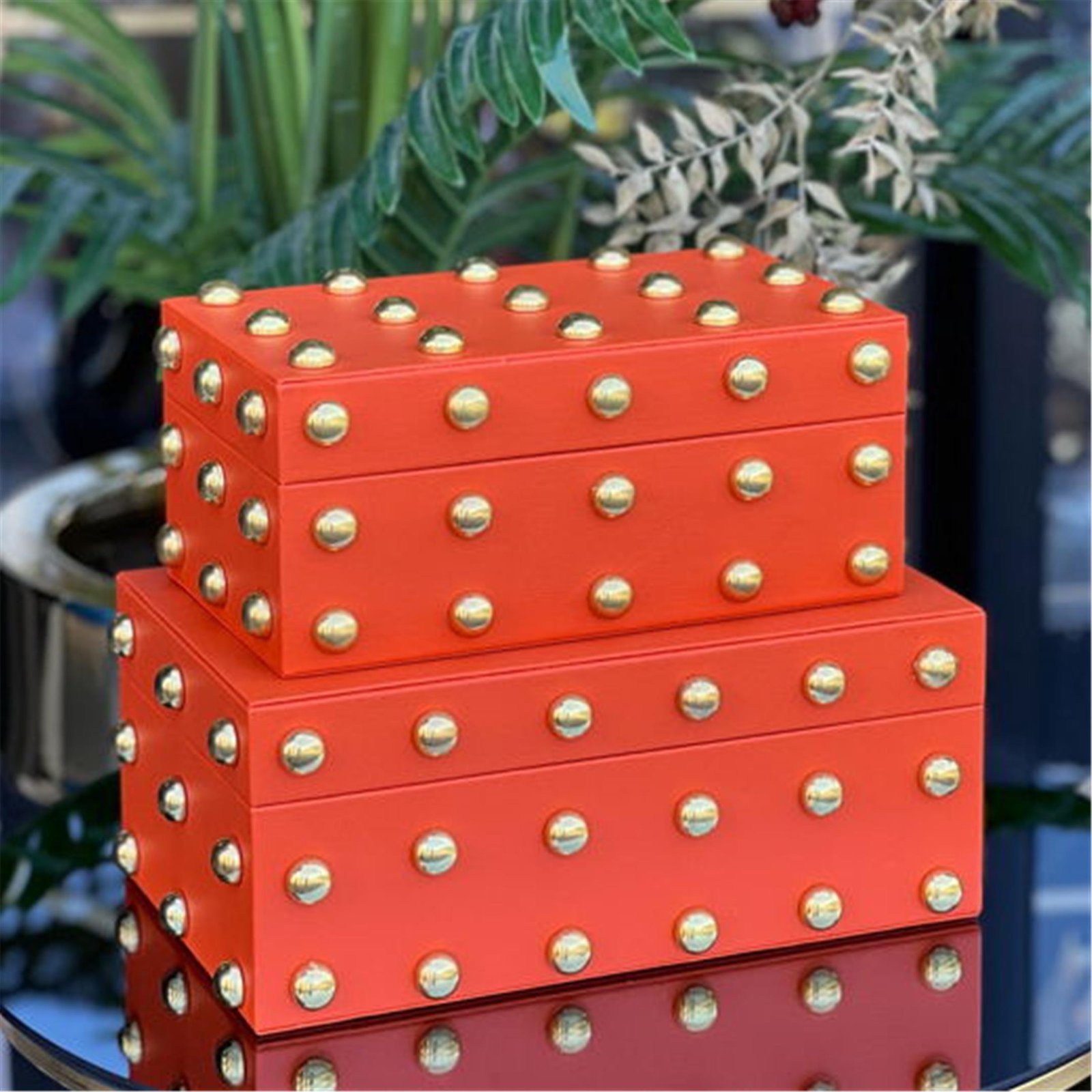 2 Lİ ZIMBA TOPLU DERİ KUTU TURUNCU