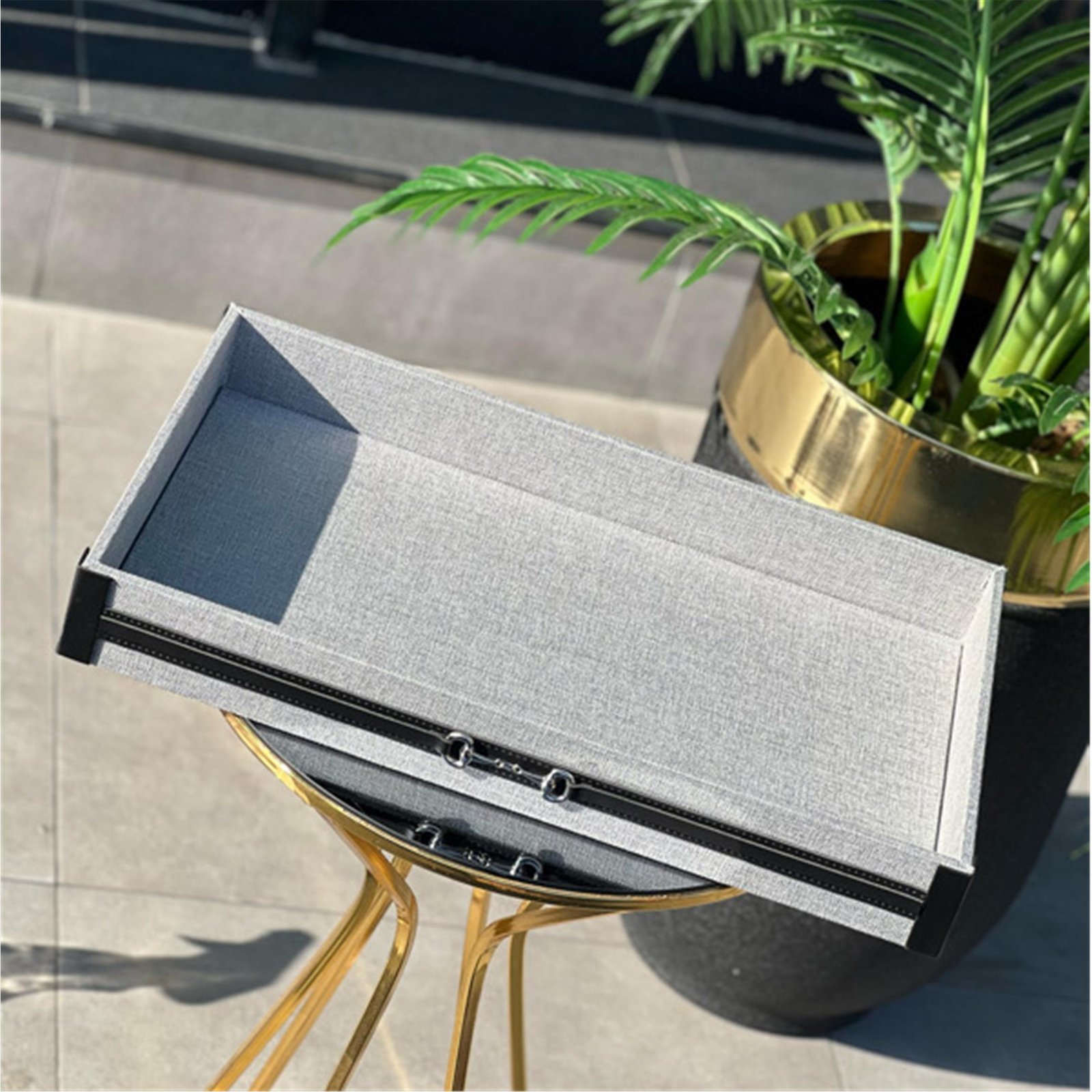 KETEN TEPSİ SİYAH KEMERLİ