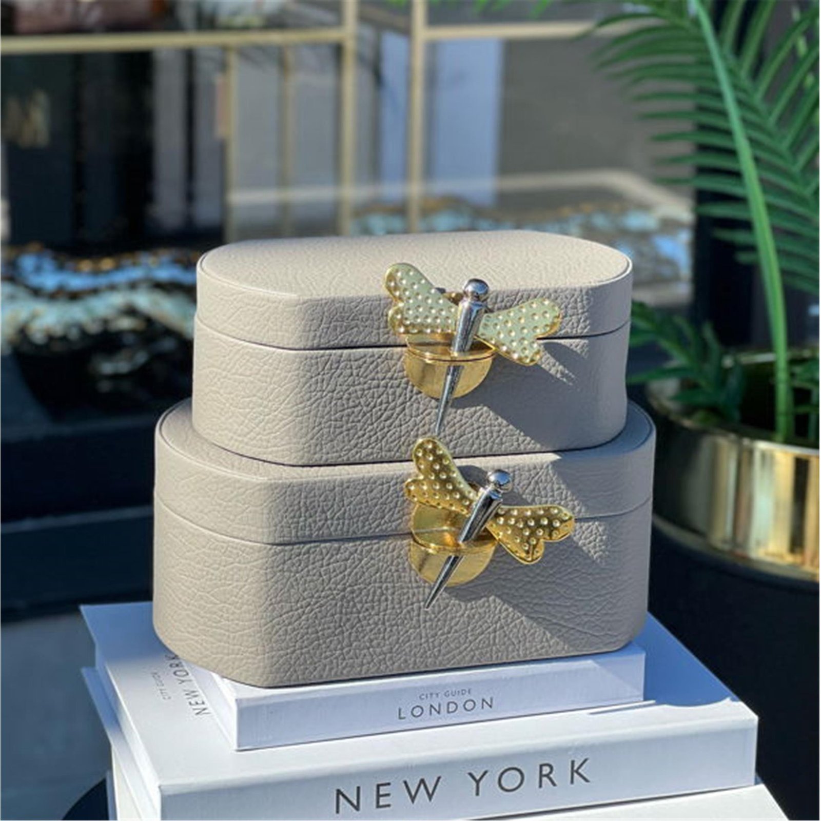 2 Lİ KELEBEK KUTU GRİ