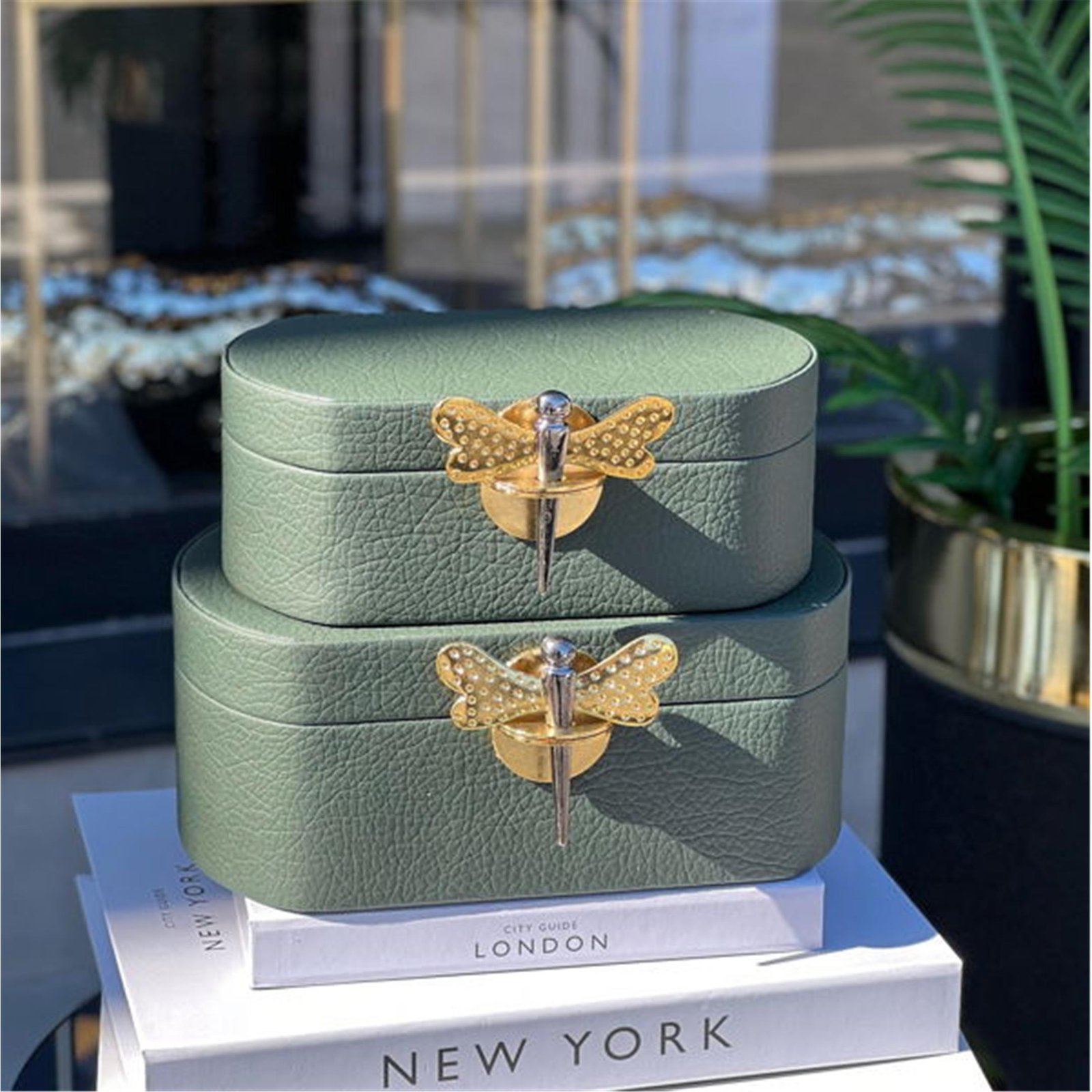 2 Lİ KELEBEK KUTU YEŞİL