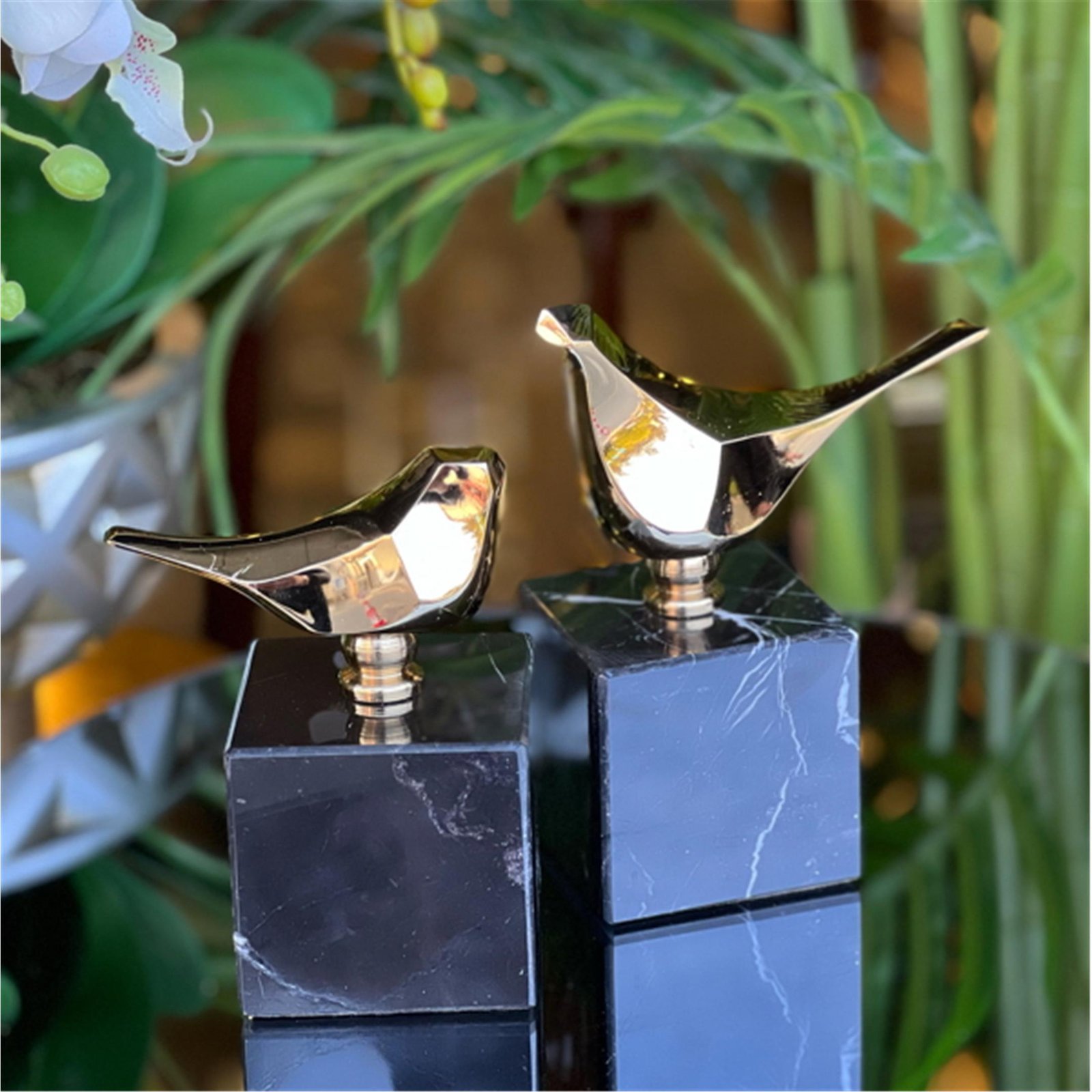 GEOMETRİK KUŞ TAKIM ALTIN