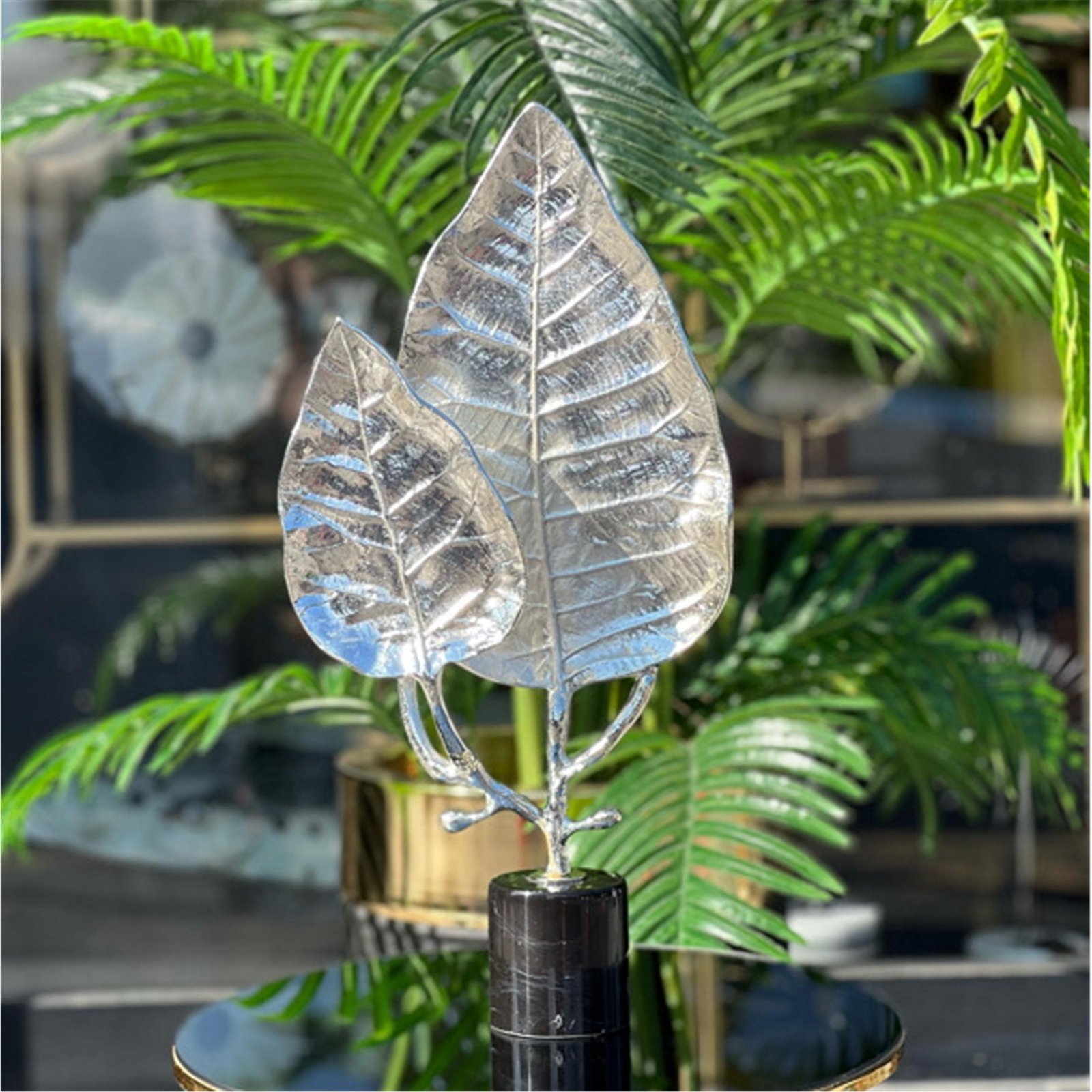 2 Lİ DİK YAPRAK DÖKÜM AKSESUAR GÜMÜŞ