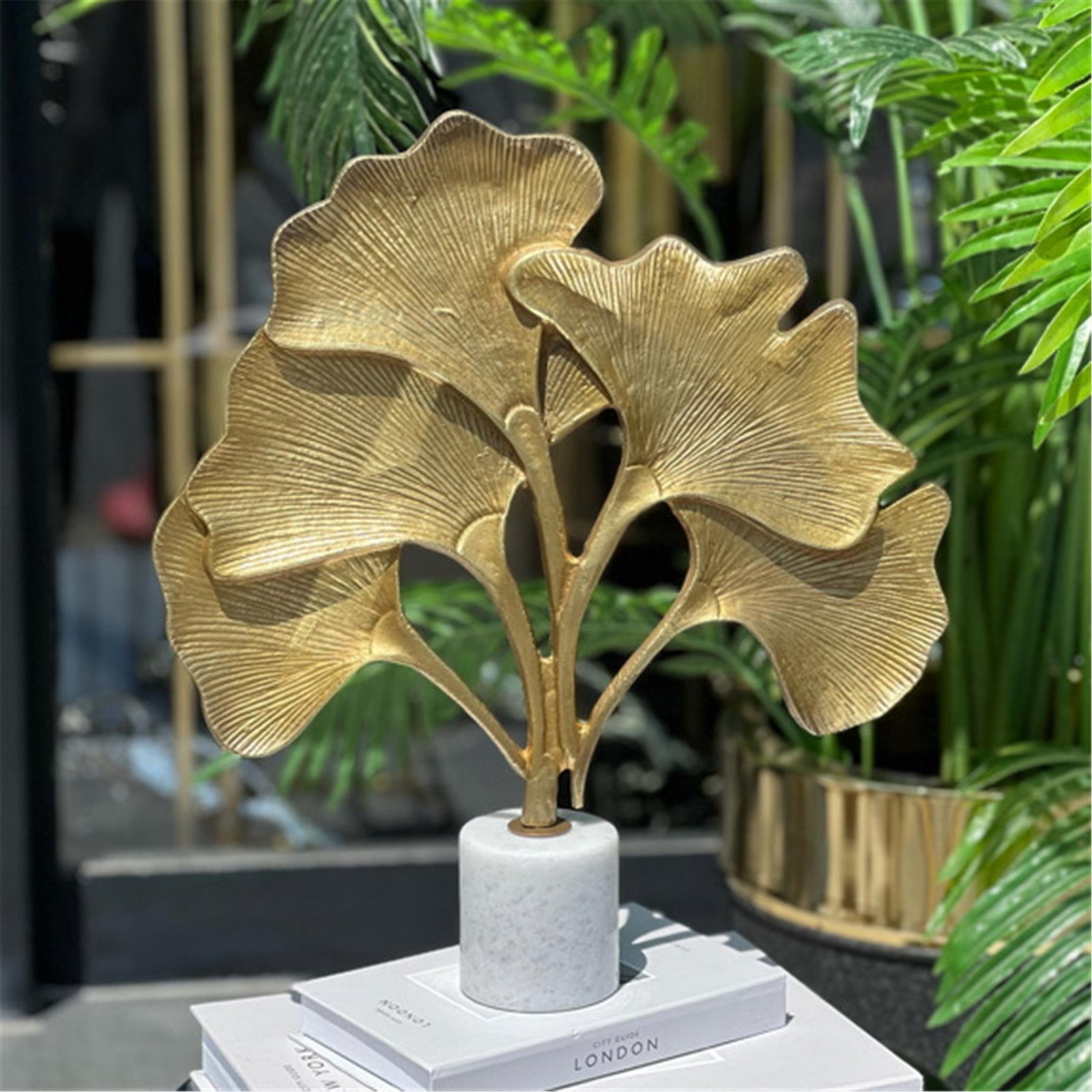 DÖKÜM BÜYÜK 5 YAPRAKLI GİNKO ESKİTME