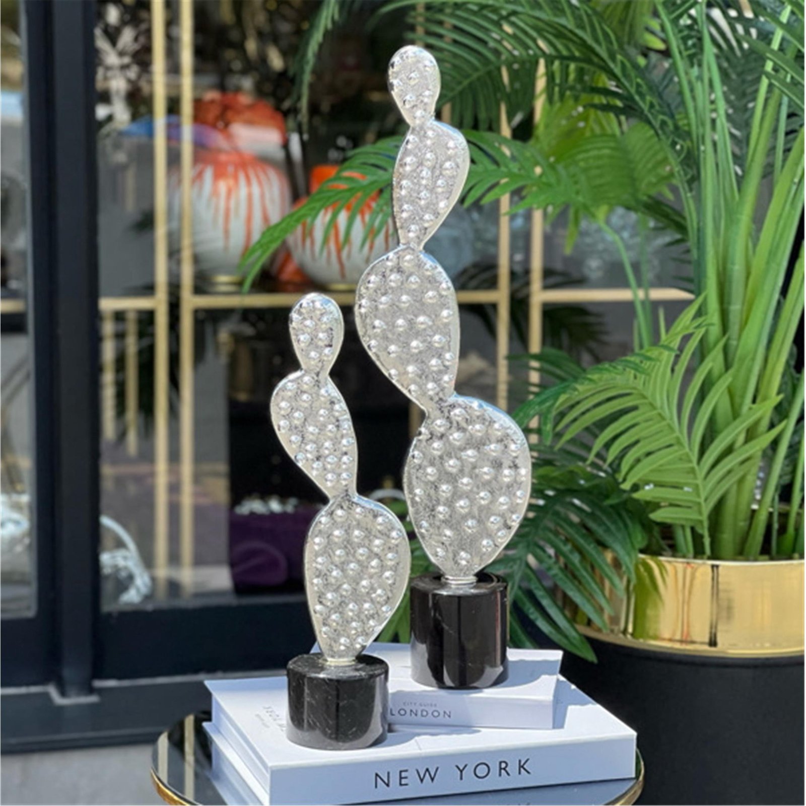 KAKTÜS 2 Lİ DÖKÜM GÜMÜŞ