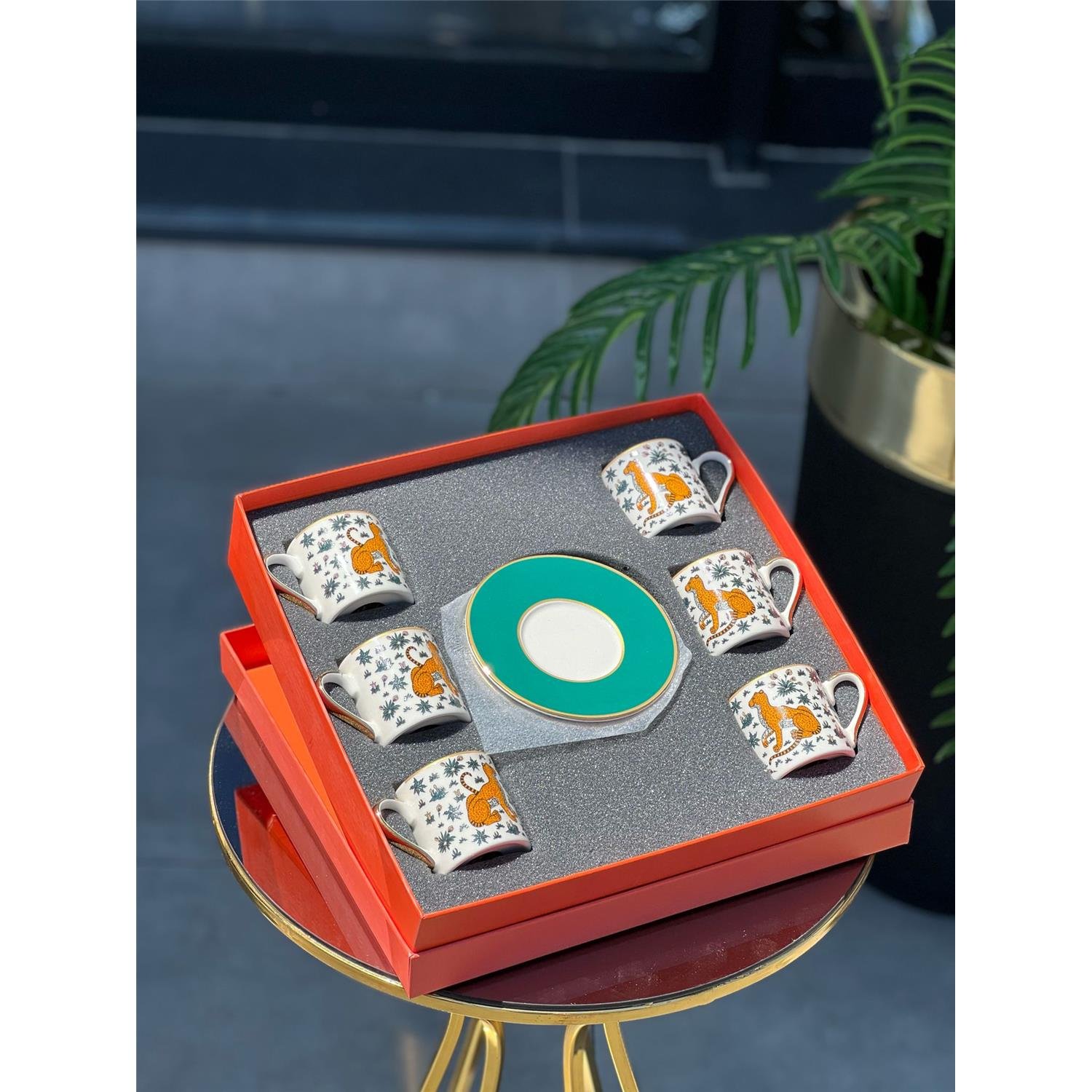 6 LI FİNCAN SETİ ÇITA MODEL