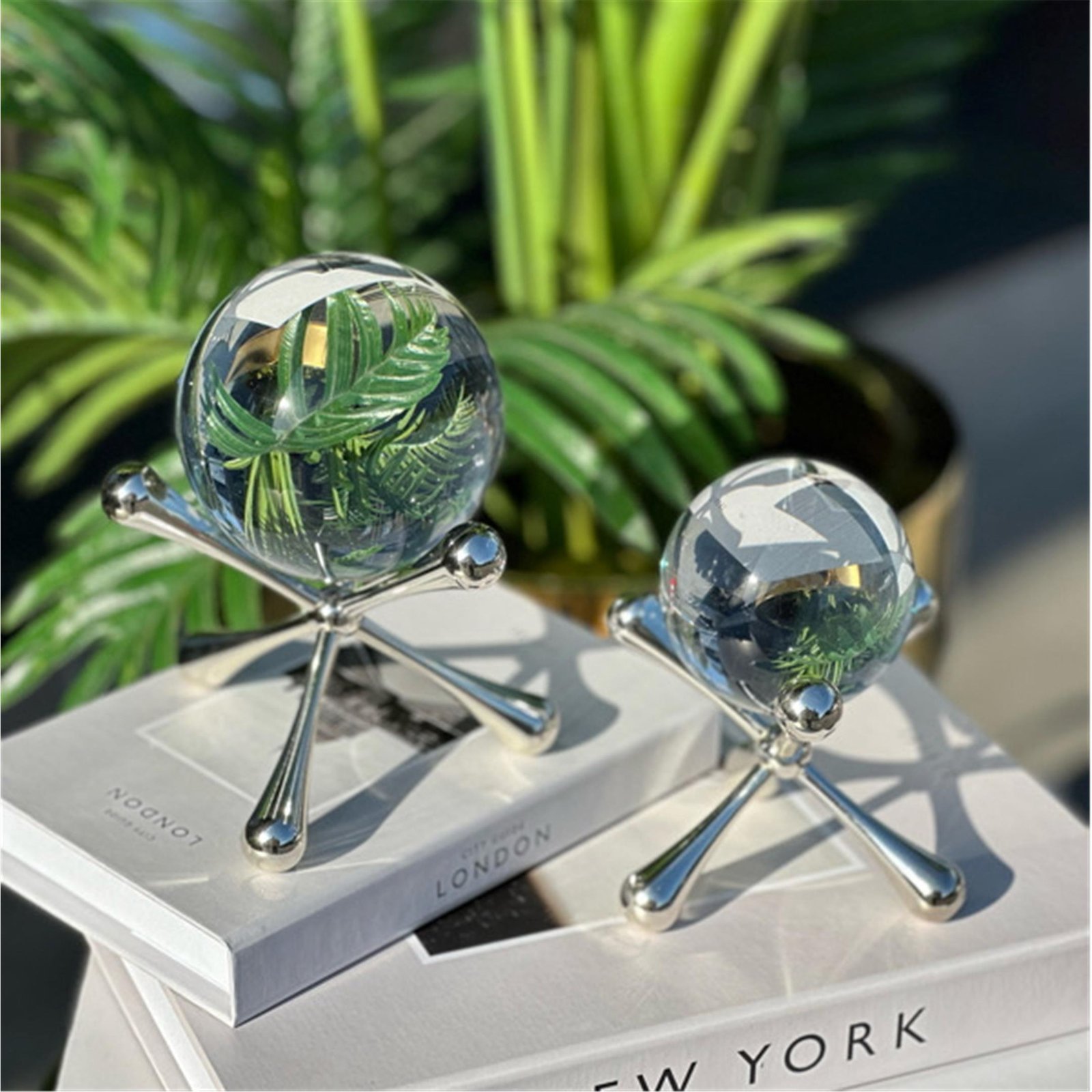 2 Lİ METAL ARTI OBJE GÜMÜŞ