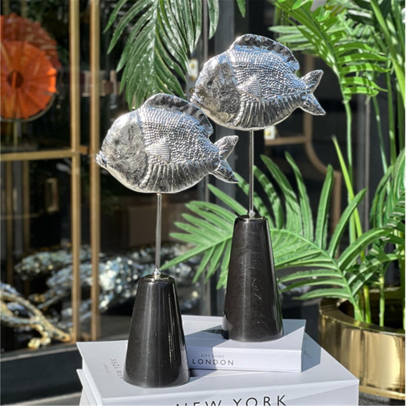 BALON BALIĞI SET HUNİ MERMER GÜMÜŞ