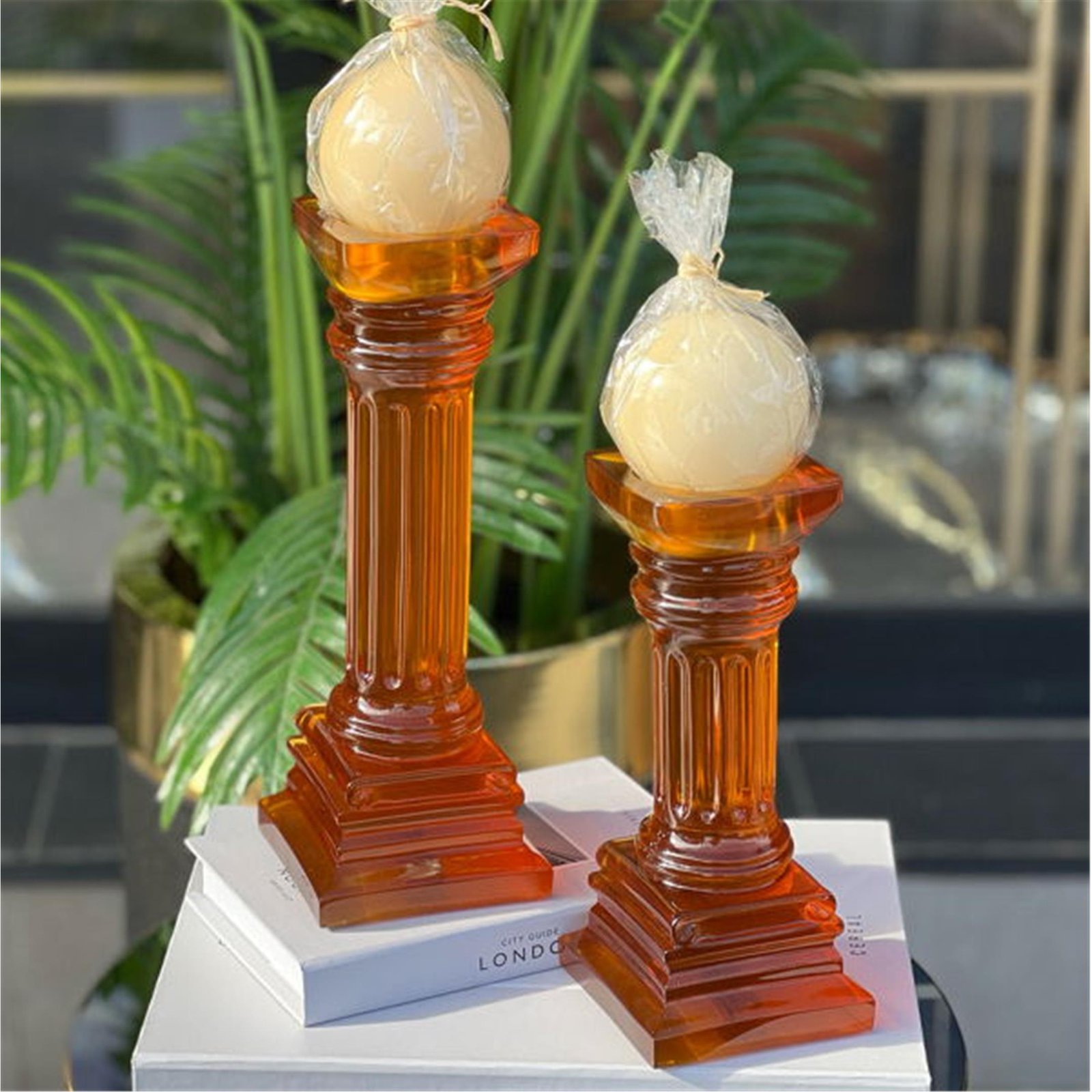 REÇİNE SUTUN MUMLUK AMBER