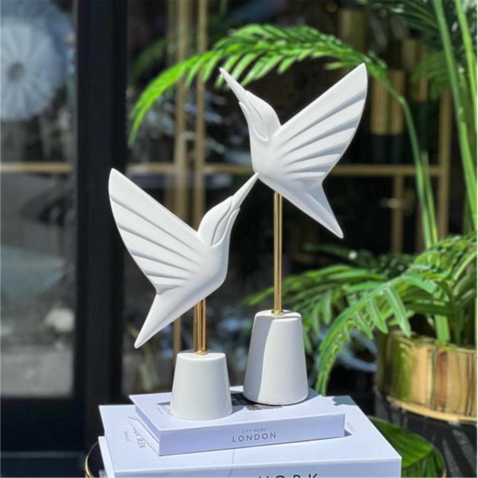 REÇİNE 2 Lİ SİNEK KUŞU  BEYAZ