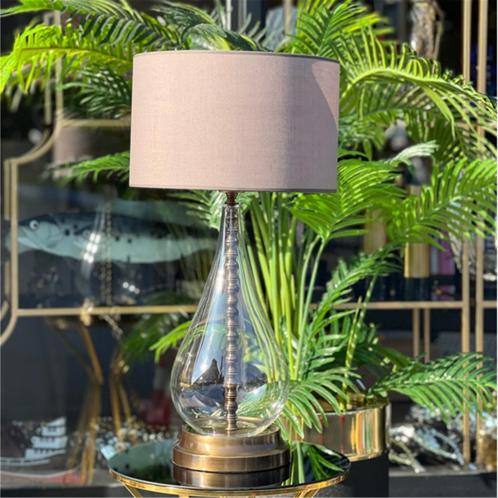 ARMUT MODEL ŞEFFAF TORNALI CAM ESKİTME ABAJUR