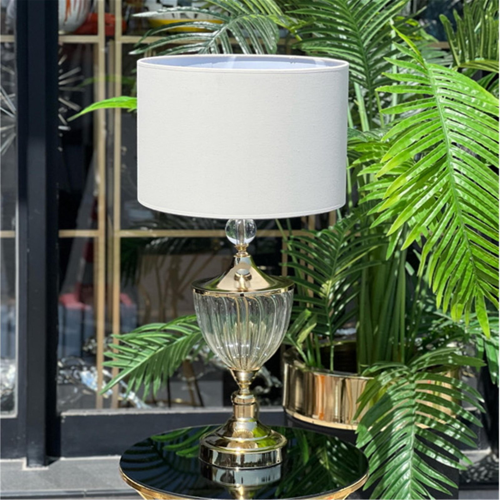 LALE MODEL ABAJUR ALTIN