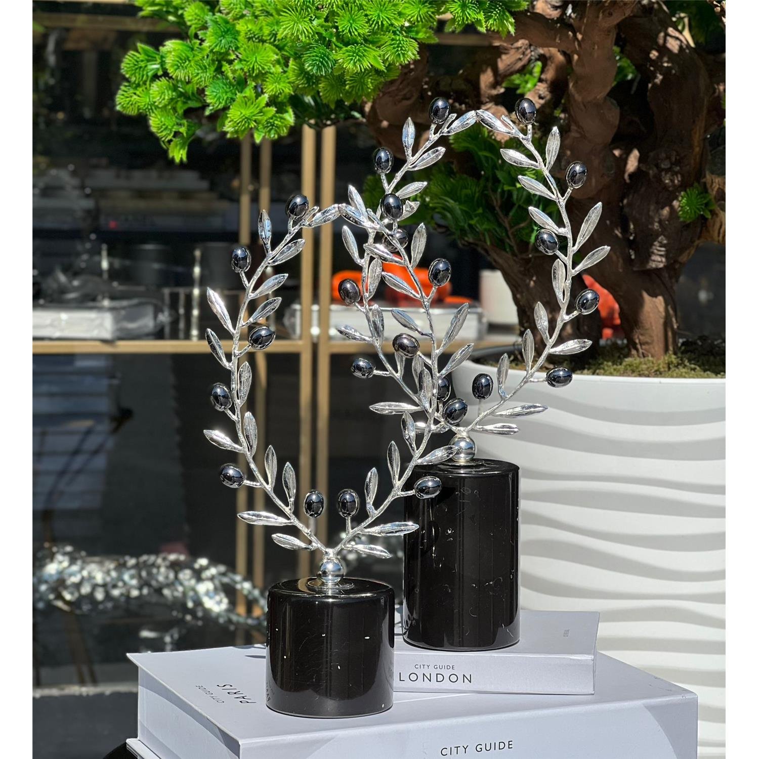 ZEYTİN ÇELENK SET GÜMÜŞ