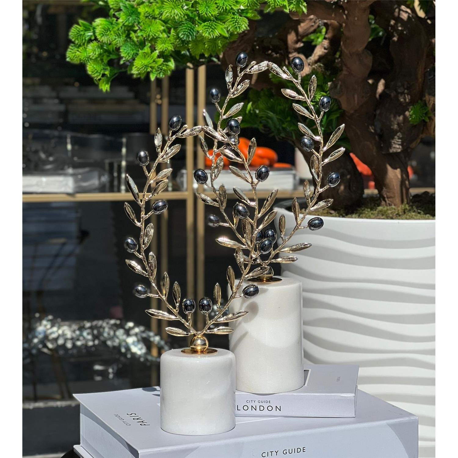 ZEYTİN ÇELENK SET ALTIN