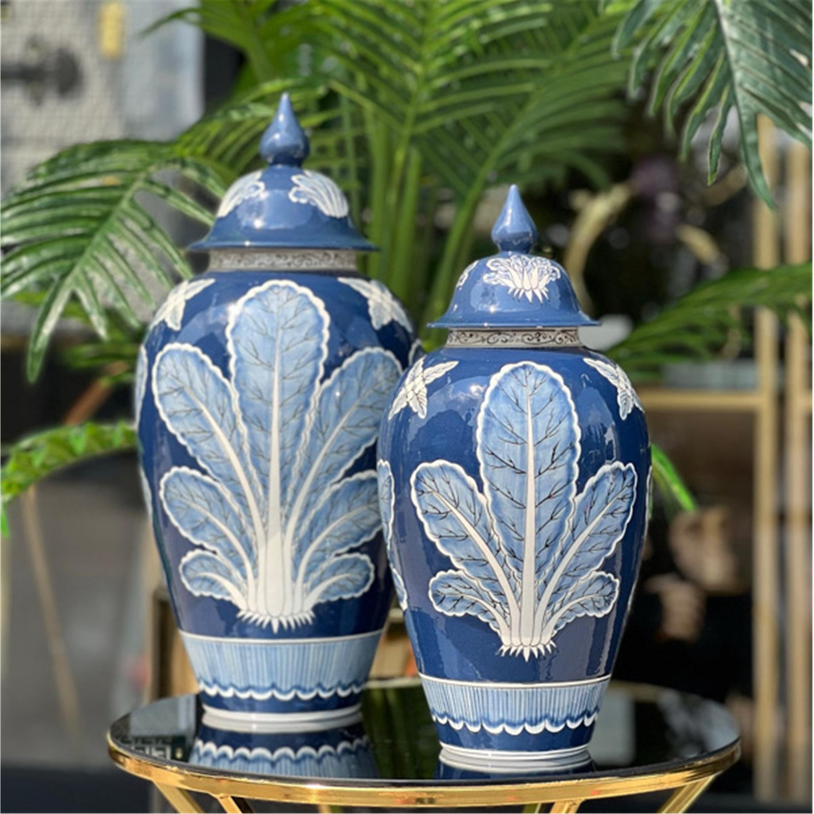 2 Lİ SET SANAT AĞACI DESEN BÜYÜK-KÜÇÜK UZUN KÜP