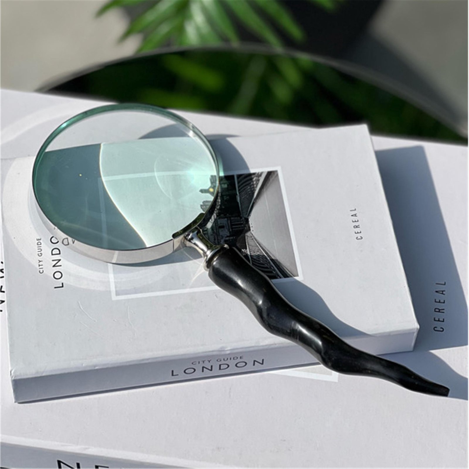 GÜMÜŞ BÜYÜTEÇ İNCE BOYNUZ