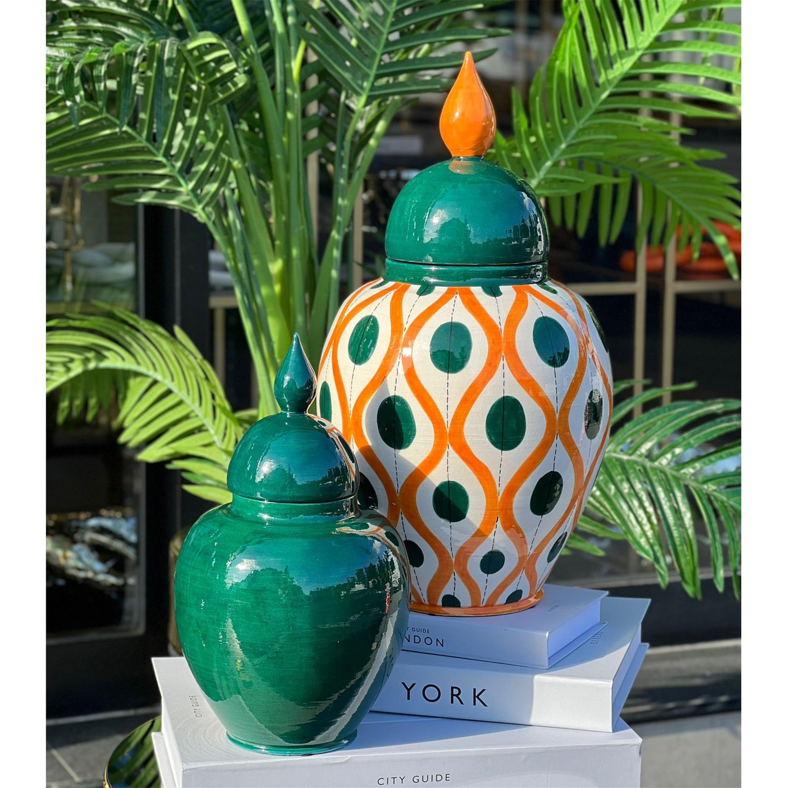 YENİ ŞAH BAKLAVA TURUNCU YEŞİL 2 Lİ SET