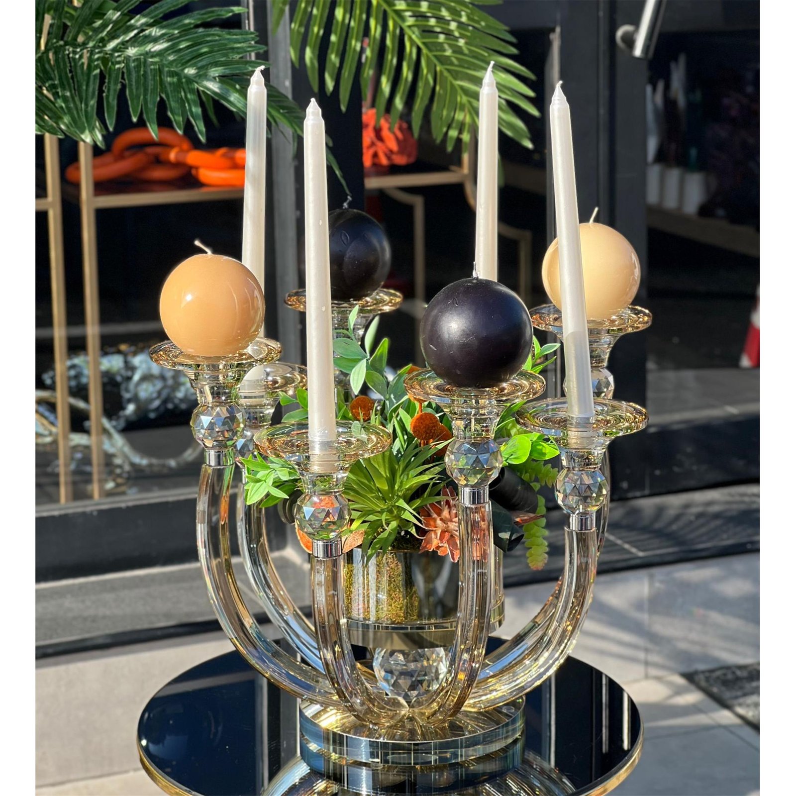 İTHAL LÜX 8 KOLLU ŞAMDAN ŞAMPANYA