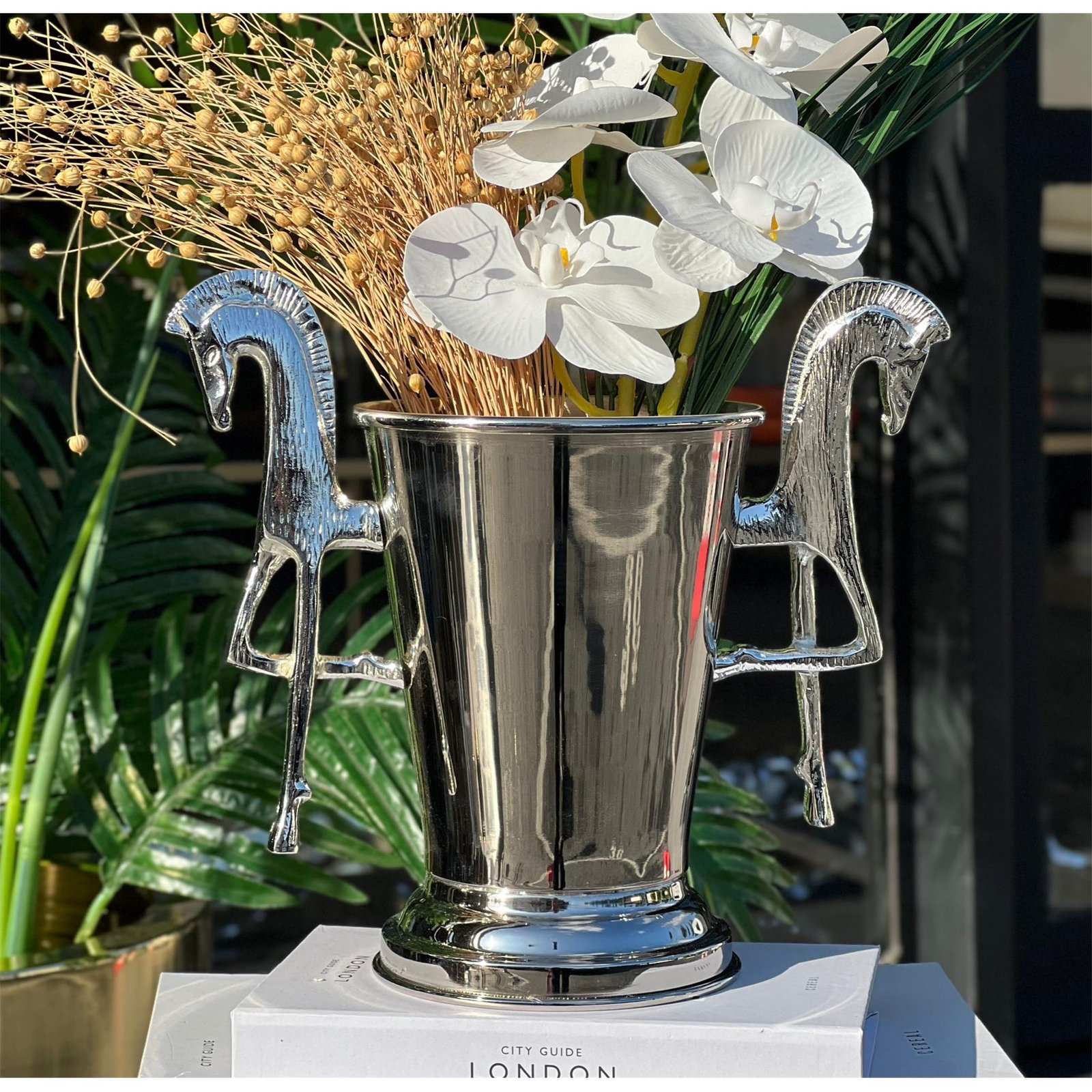 TRUVA KOVA SAKSI 25X25 CM GÜMÜŞ