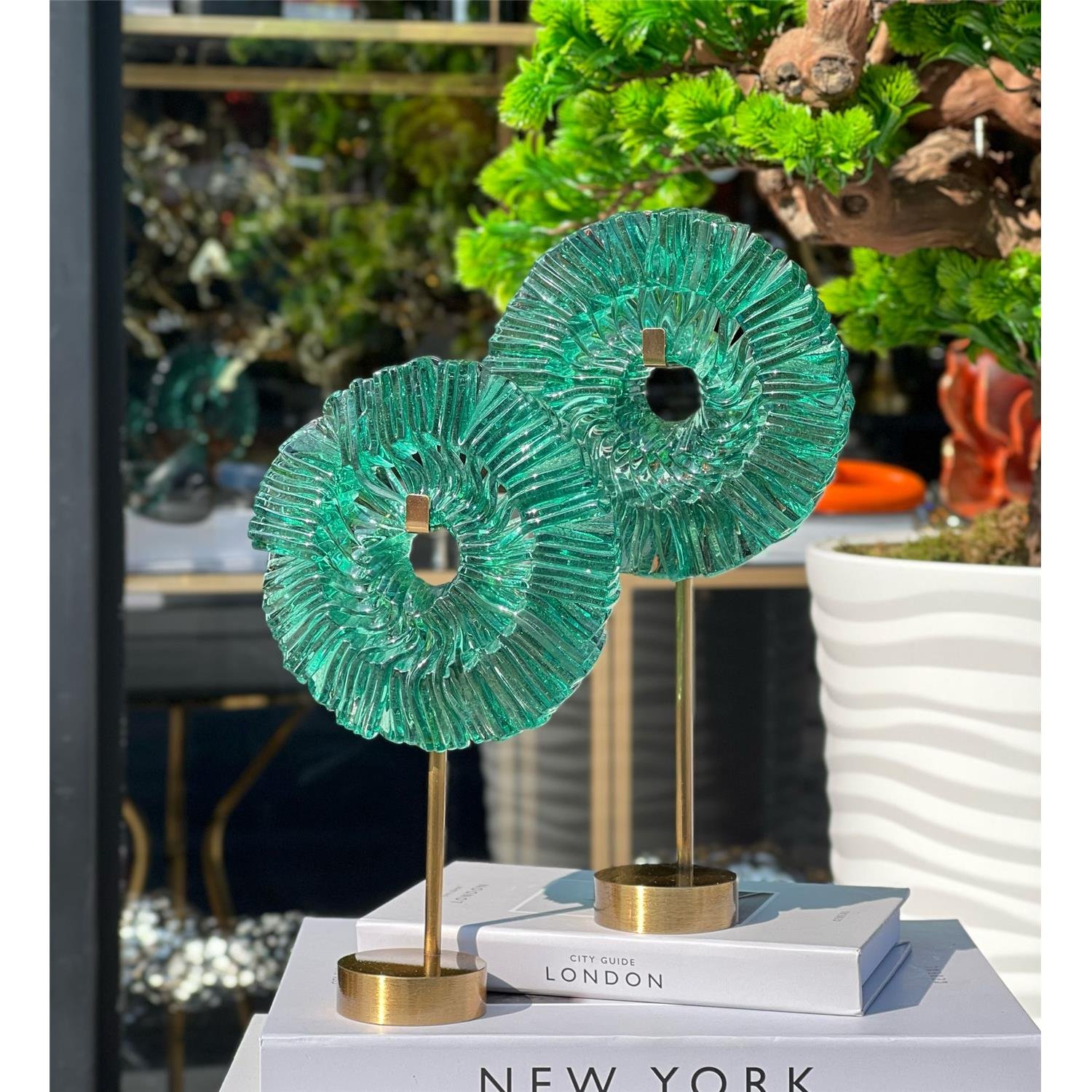 2 Lİ METAL KAİDE T LİGHT ZÜMRÜT