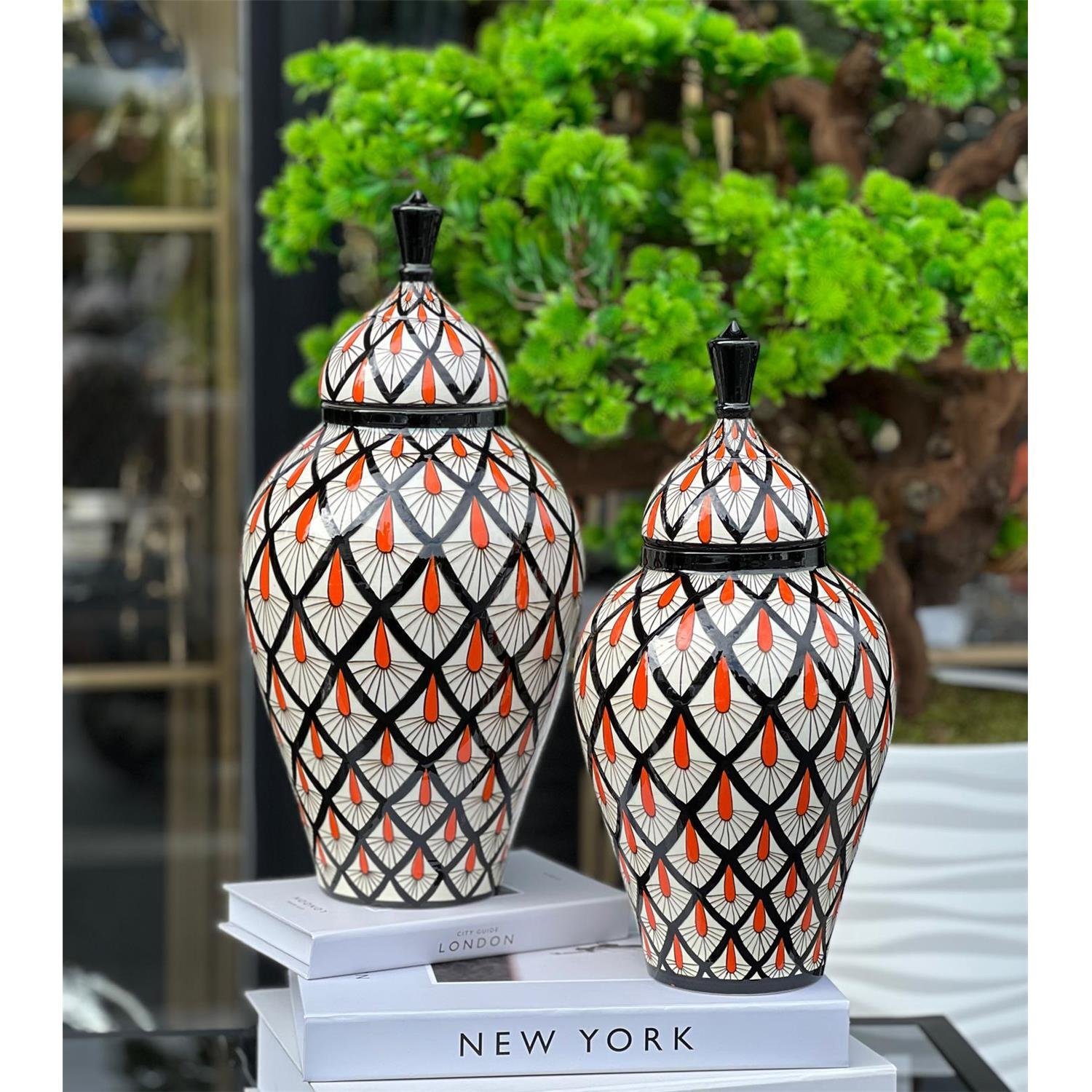 2 Lİ DAMLA TURUNCU DESEN BÜYÜK KÜÇÜK ASİL KÜP