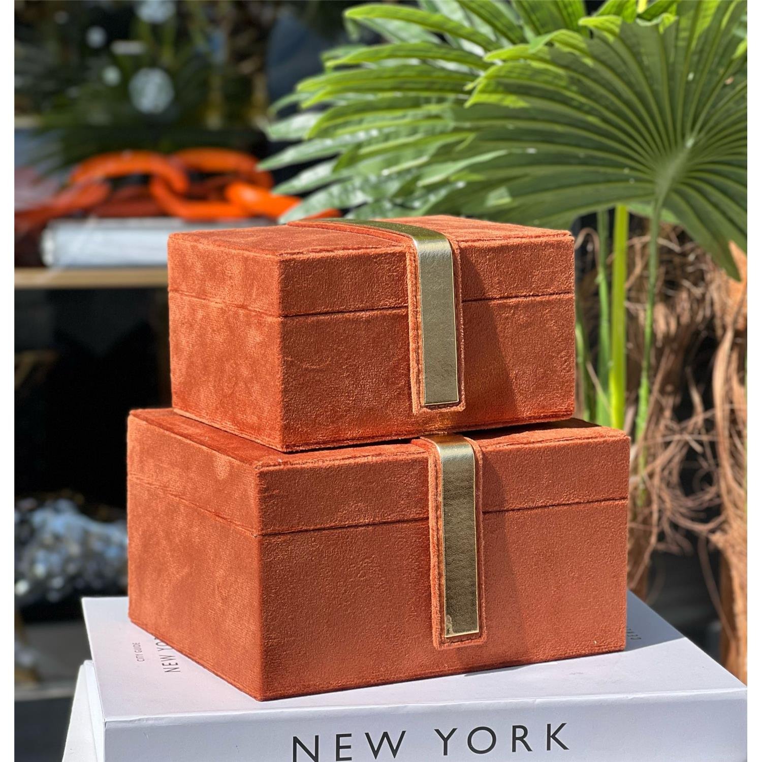 KADİFE BANT ŞERİTLİ KAHVE 2 Lİ KUTU