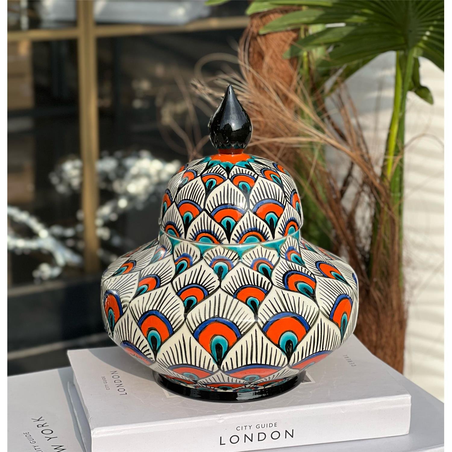 TAVUS TÜY DESEN 15CM UZAY KÜP