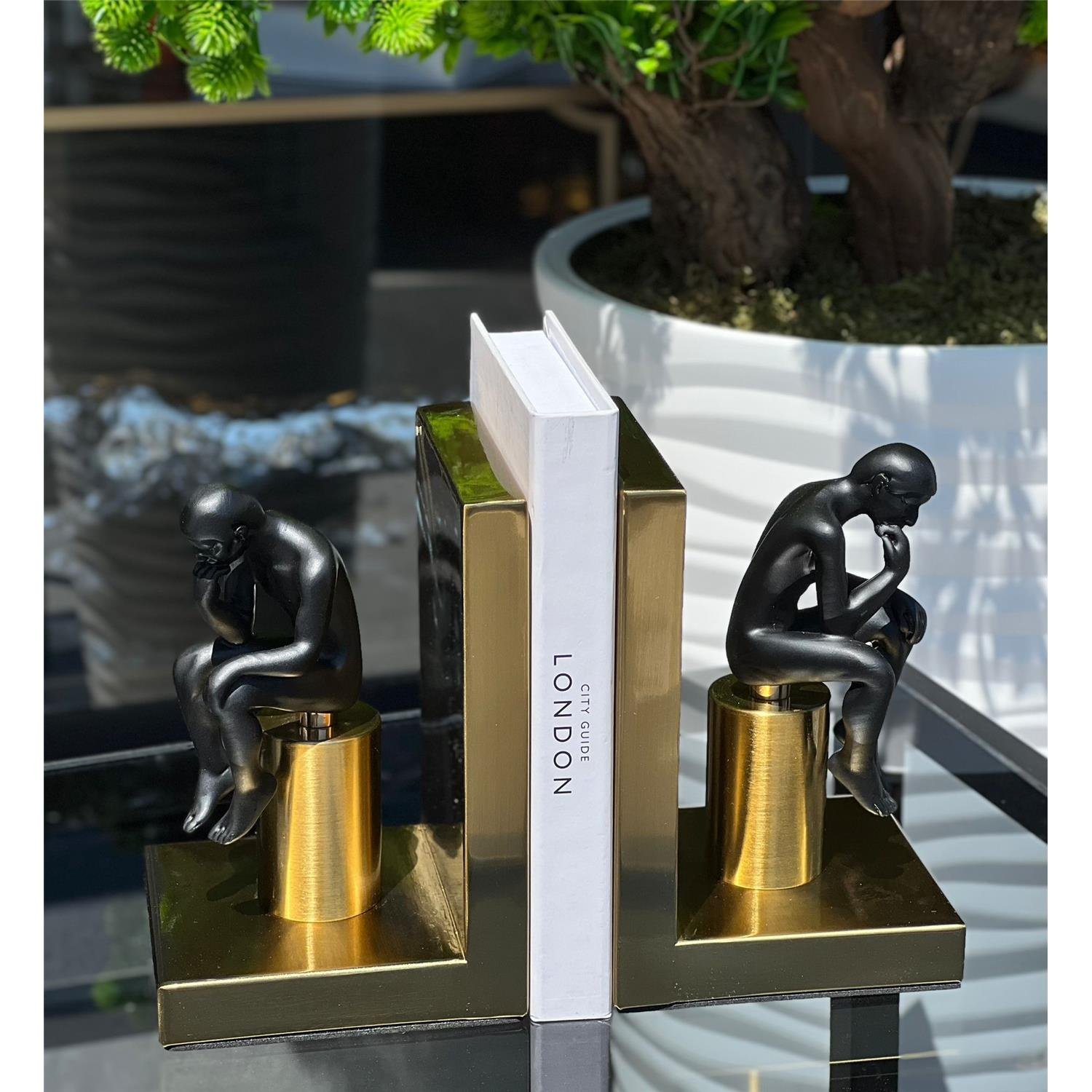 İTHAL İNSANLI KİTAP TUTUCU ESKİTME