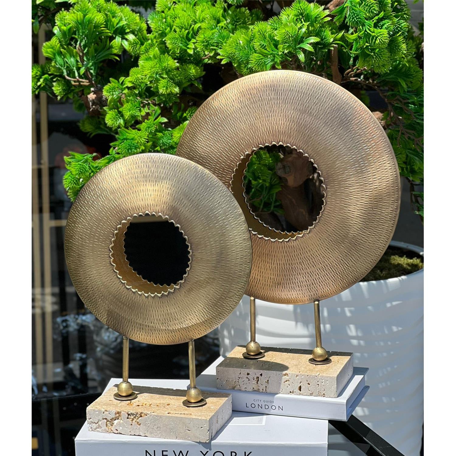 2 Lİ SOĞUŞTURMALI UFO OBJE KOMPLE PİRİNÇ