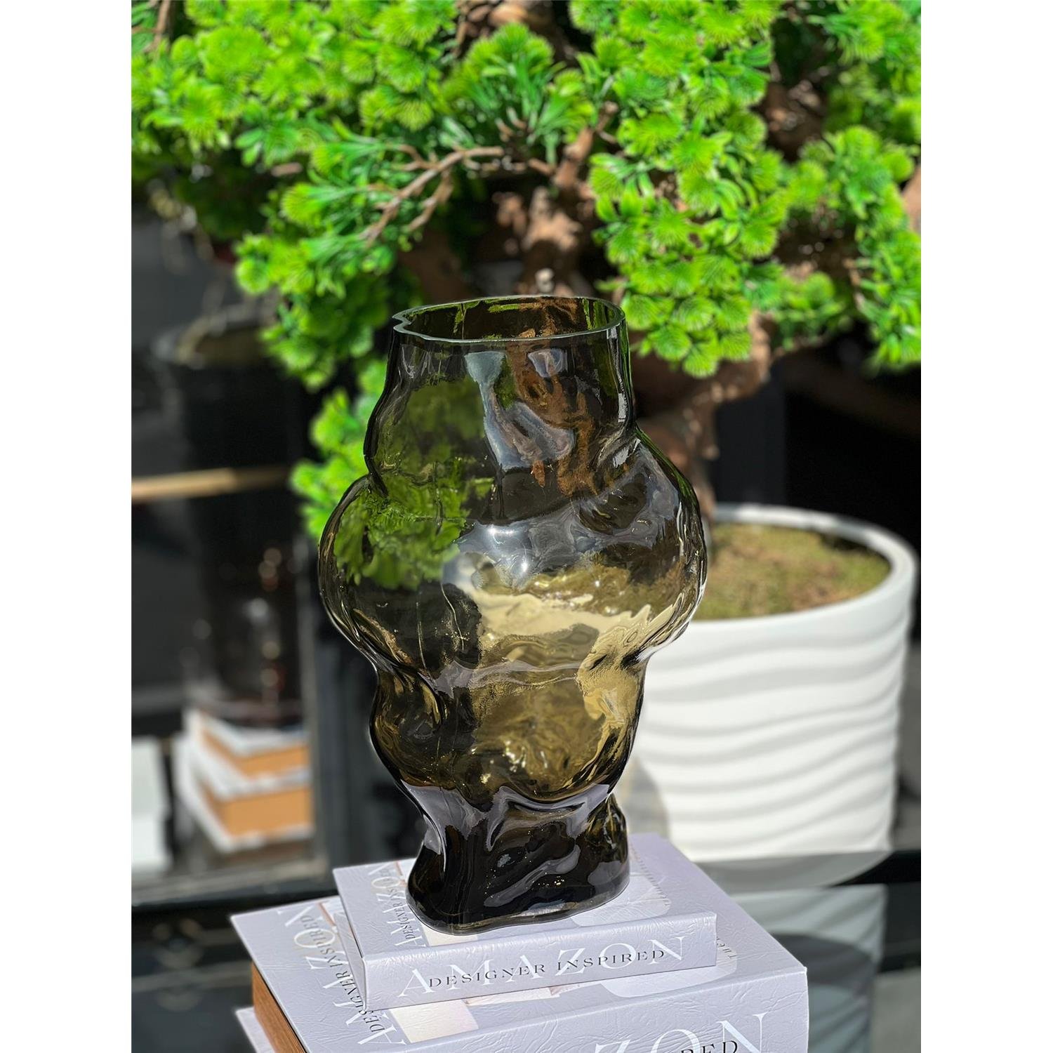 İTHAL ORİNA CAM VAZO BÜYÜK