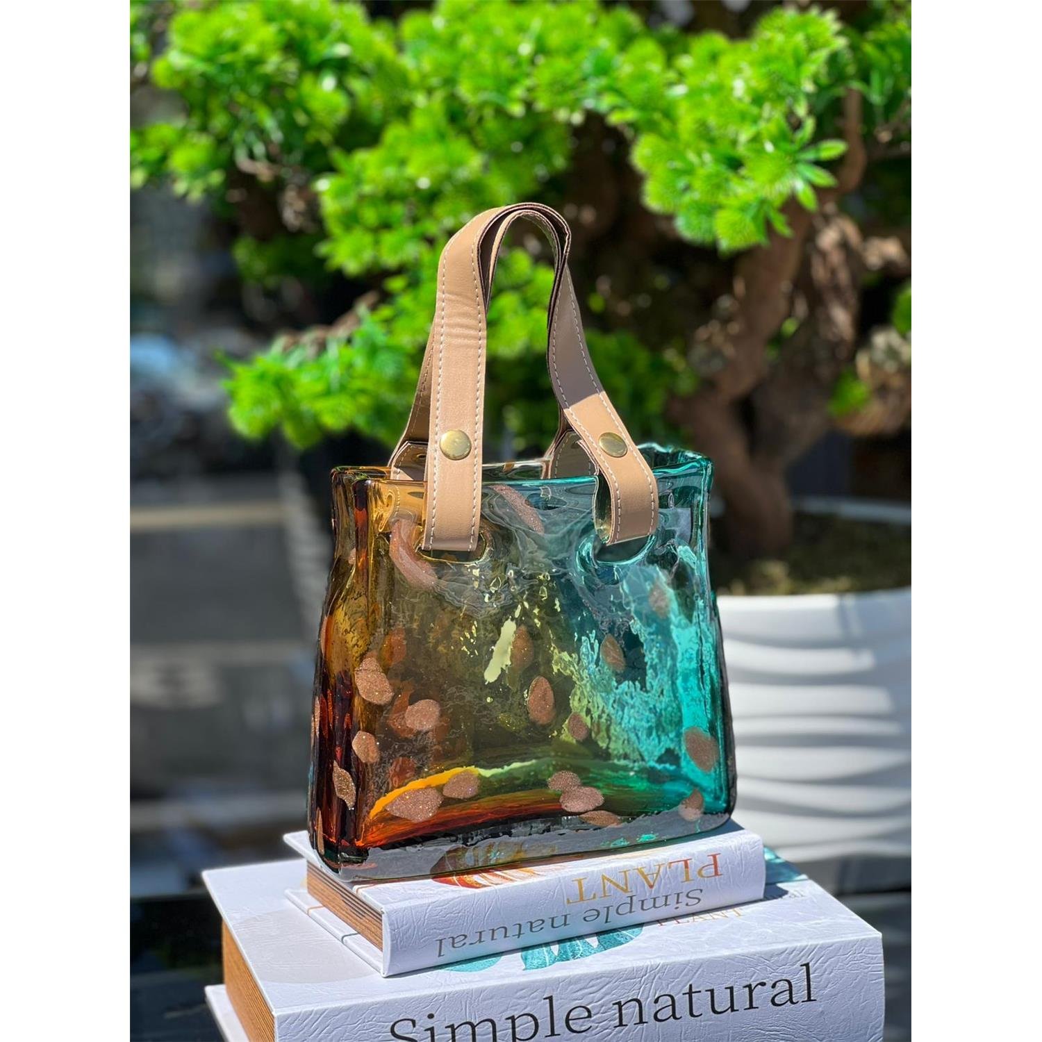 İTHAL DERİ SAP CAM ÇANTA