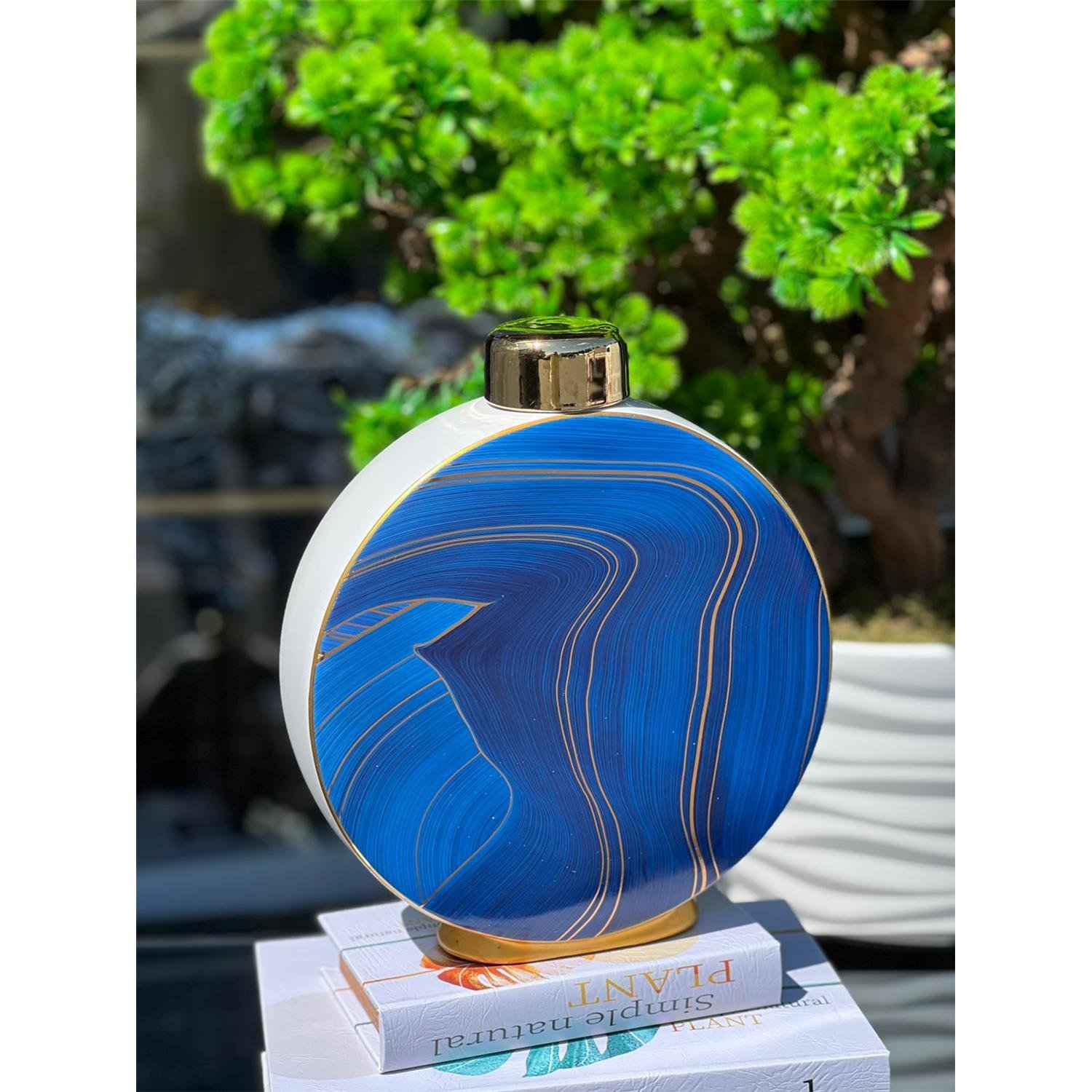 İTHAL BLUEOR SERAMİK VAZO BÜYÜK