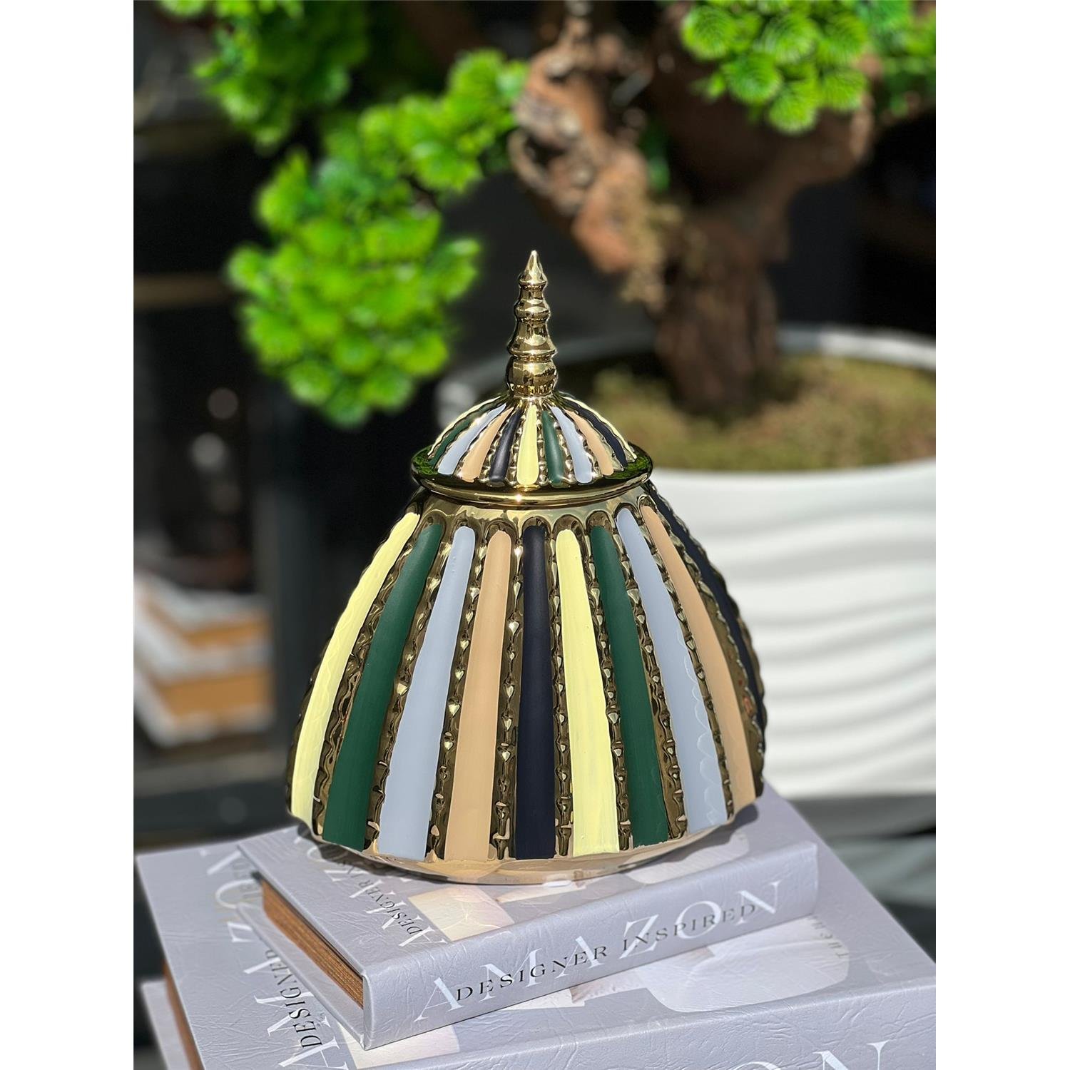 İTHAL TRIANGLE SERAMİK VAZO KÜÇÜK