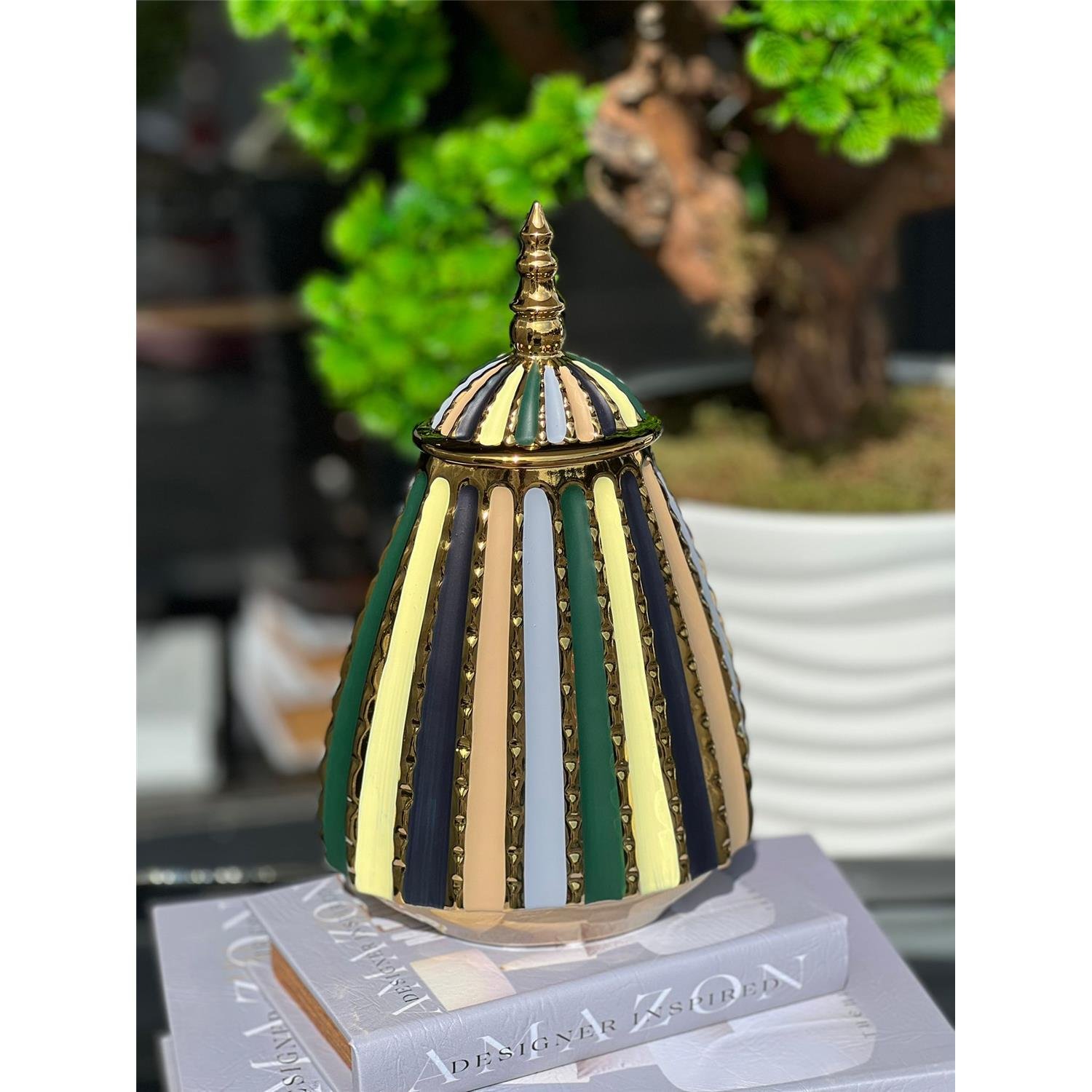 İTHAL TRIANGLE SERAMİK VAZO ORTA