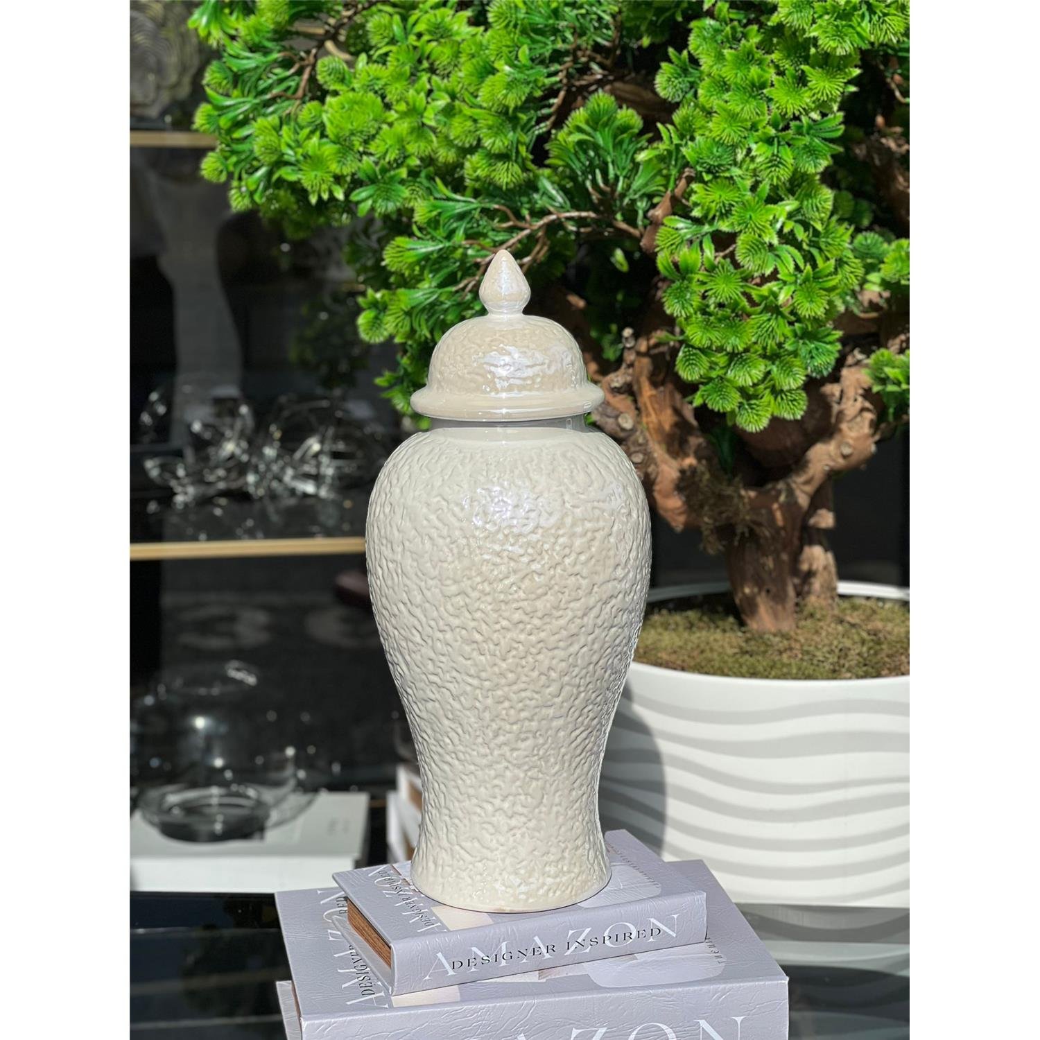 İTHAL PEARL SERAMİK VAZO BÜYÜK