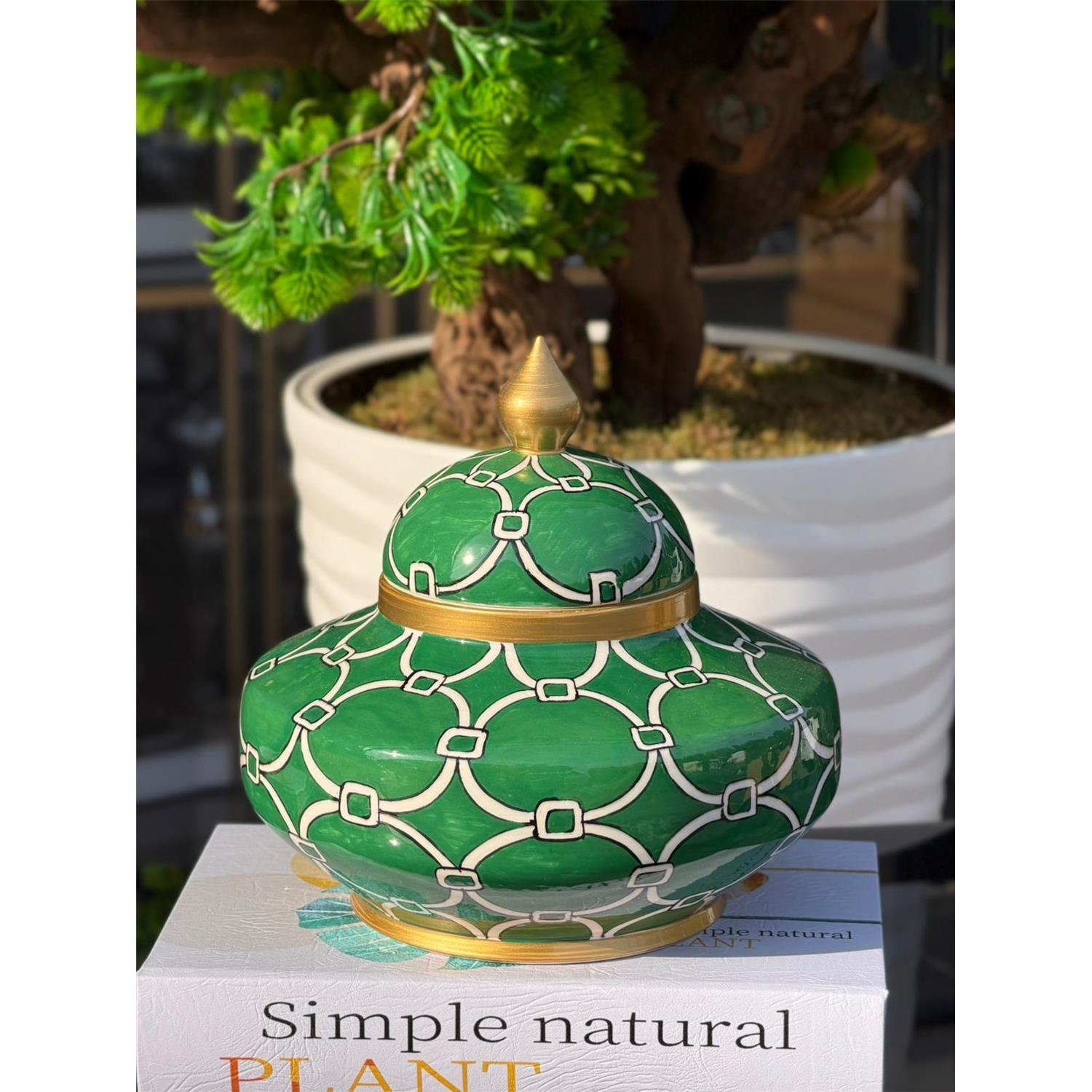 YEŞİL ZİNCİR DESEN 20CM UZAY KÜP