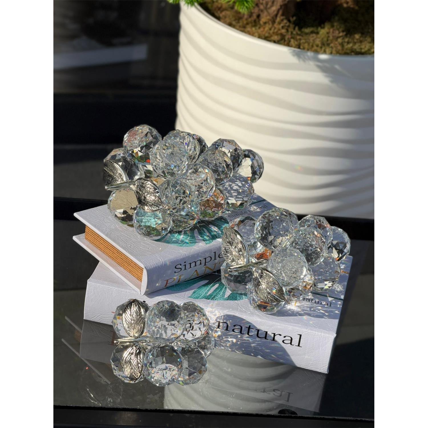 3LÜ ÜZÜM SET ŞEFFAF GÜMÜŞ