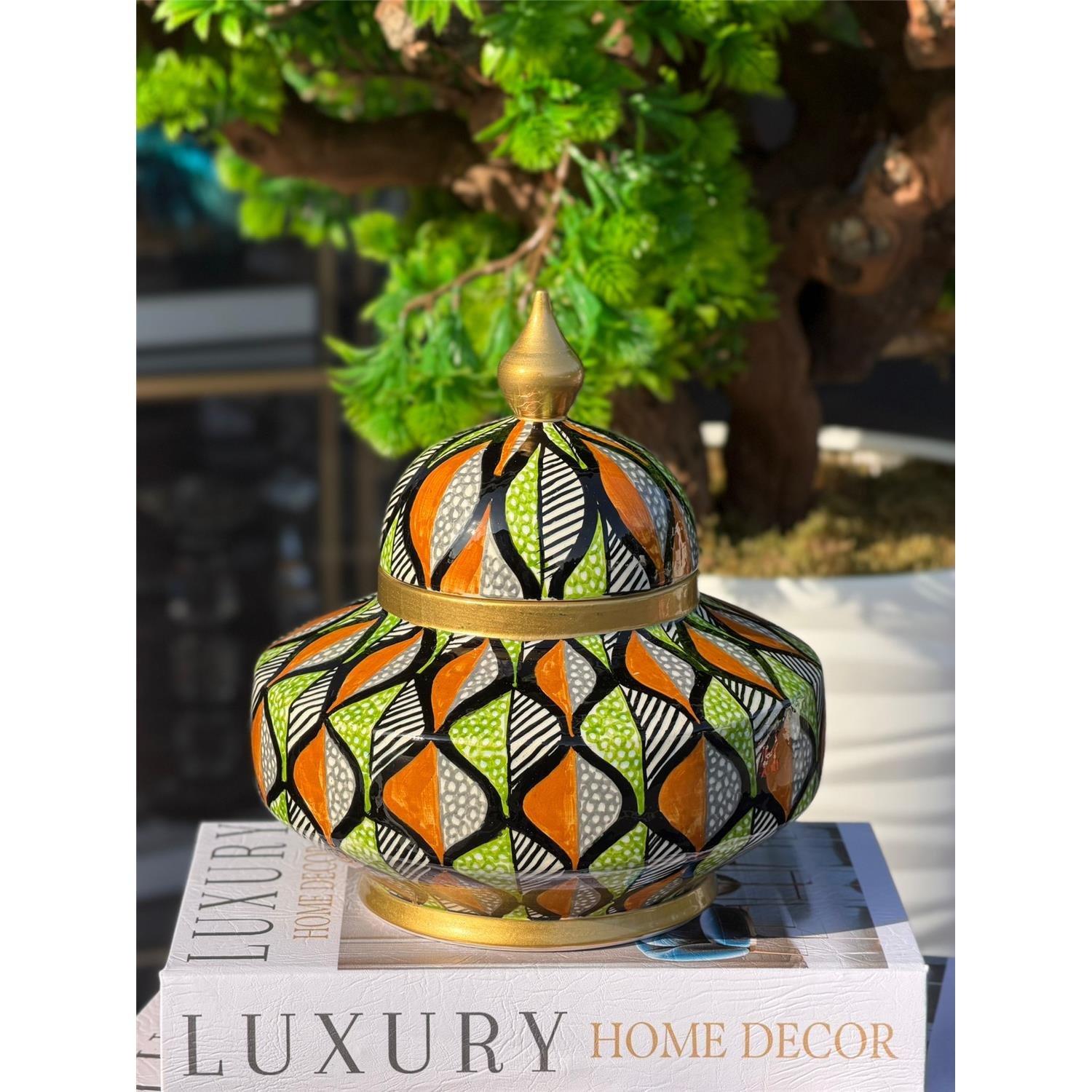 GÜL YAPRAĞI KARIŞIK DESEN 20CM UZAY KÜP